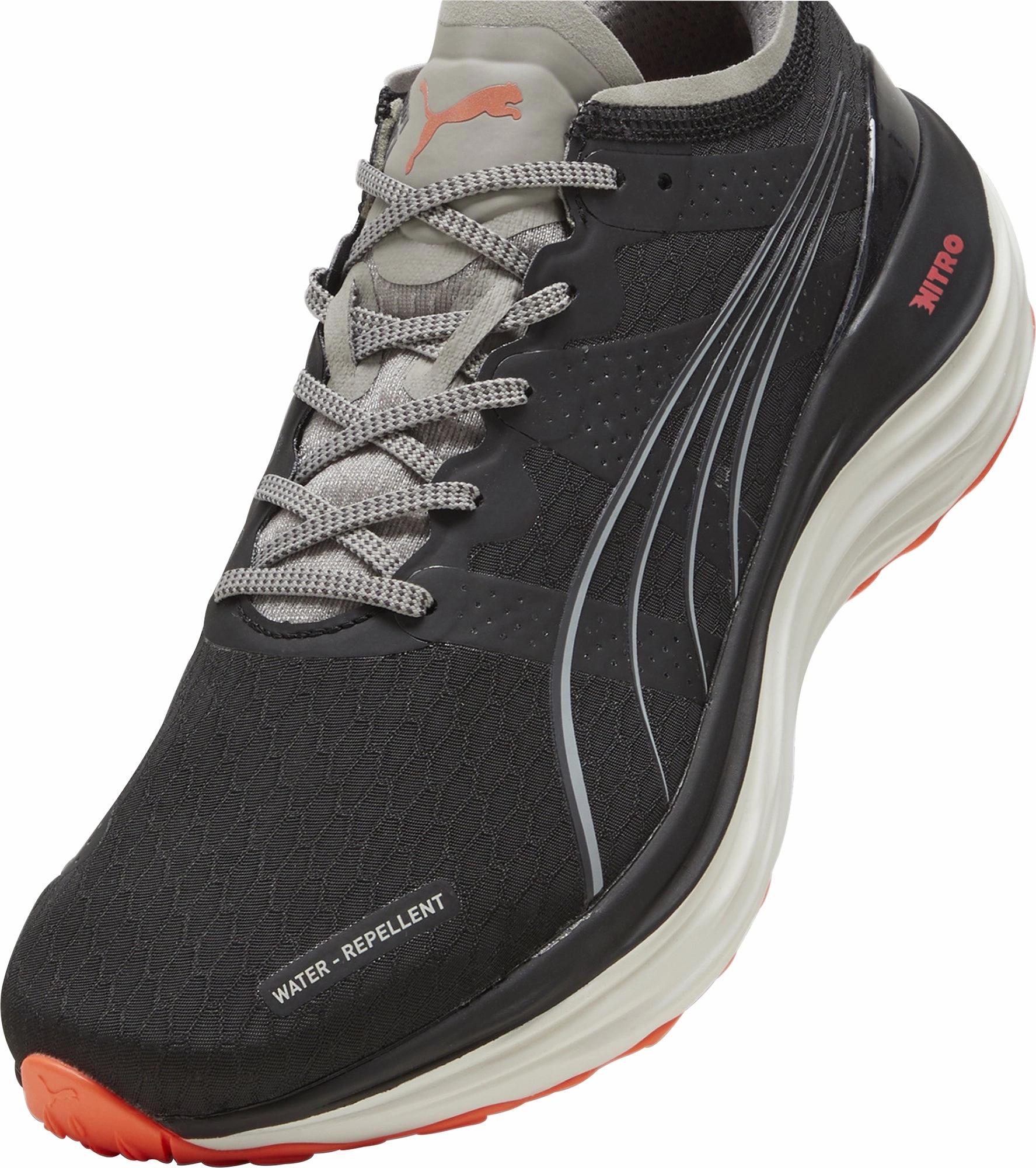 Puma ForeverRun Nitro WTR Mens Running Shoes - Black Stable Training Sneakers