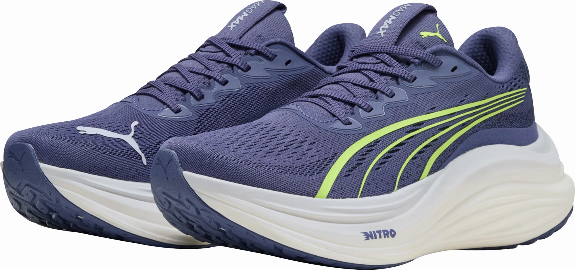 Puma MagMax Nitro Mens Running Shoes - Blue Performance Fit Sneakers