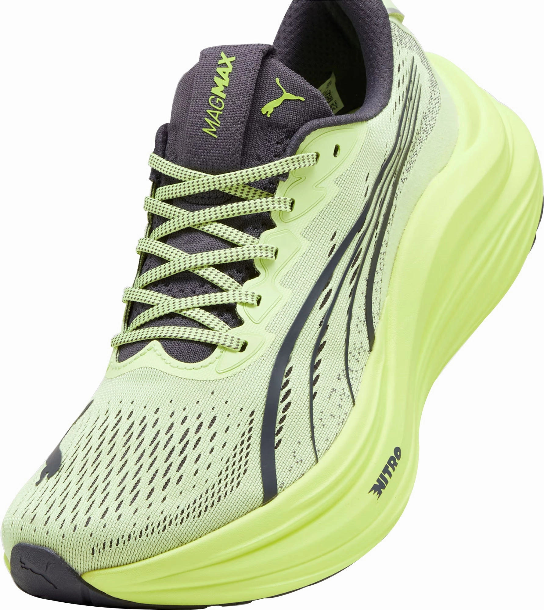 Puma MagMax Nitro Mens Running Shoes - Green Cozy Footwear