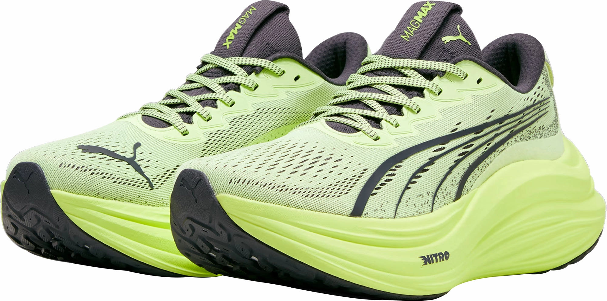 Puma MagMax Nitro Mens Running Shoes - Green Cozy Footwear