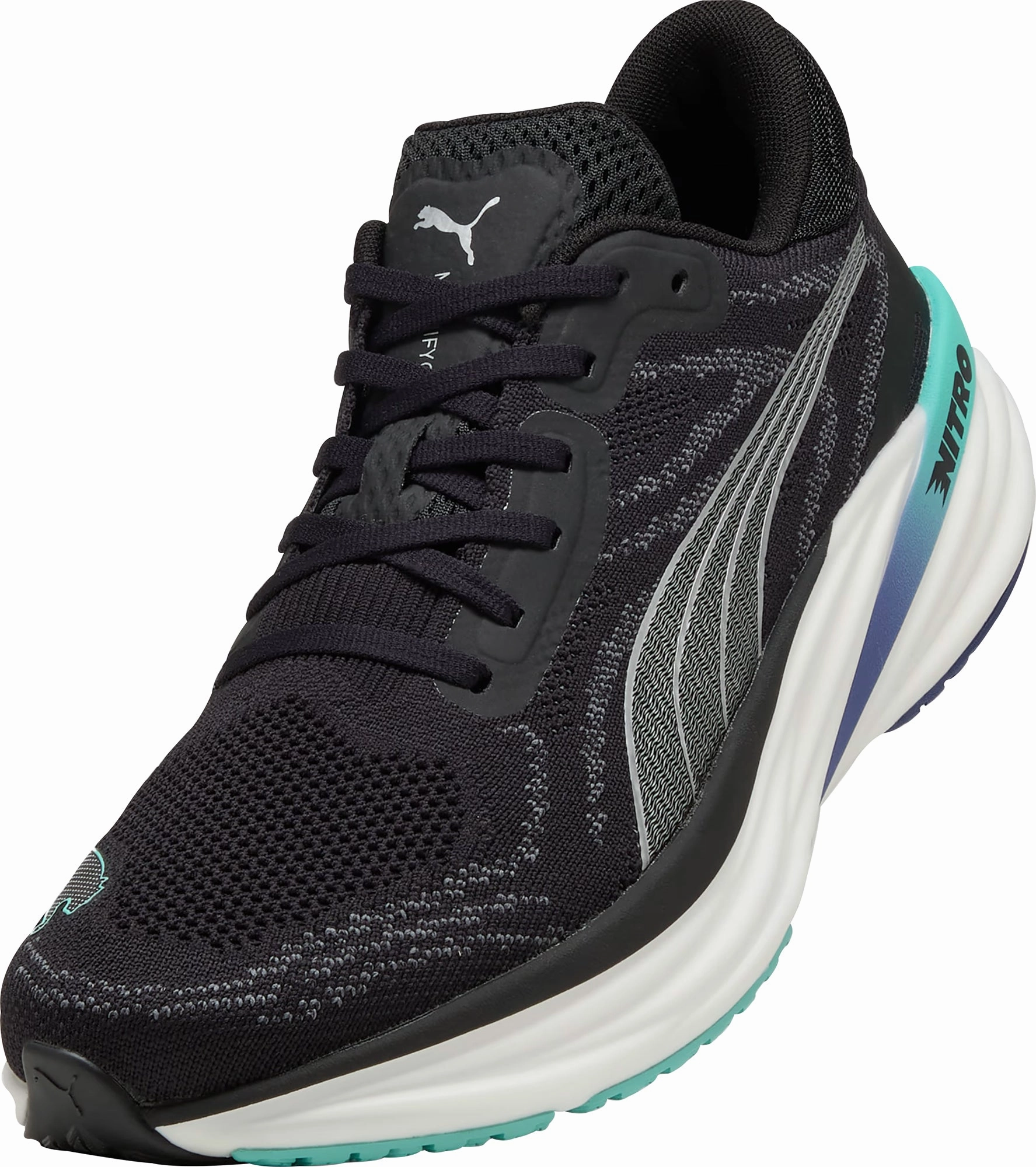 Puma Magnify Nitro 2 Mens Running Shoes - Black Max Comfort Trainers