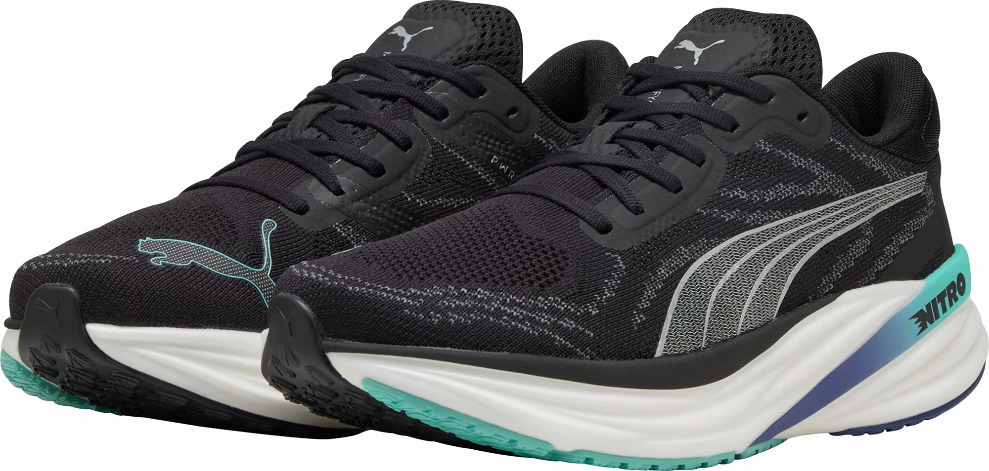 Puma Magnify Nitro 2 Mens Running Shoes - Black Max Comfort Trainers