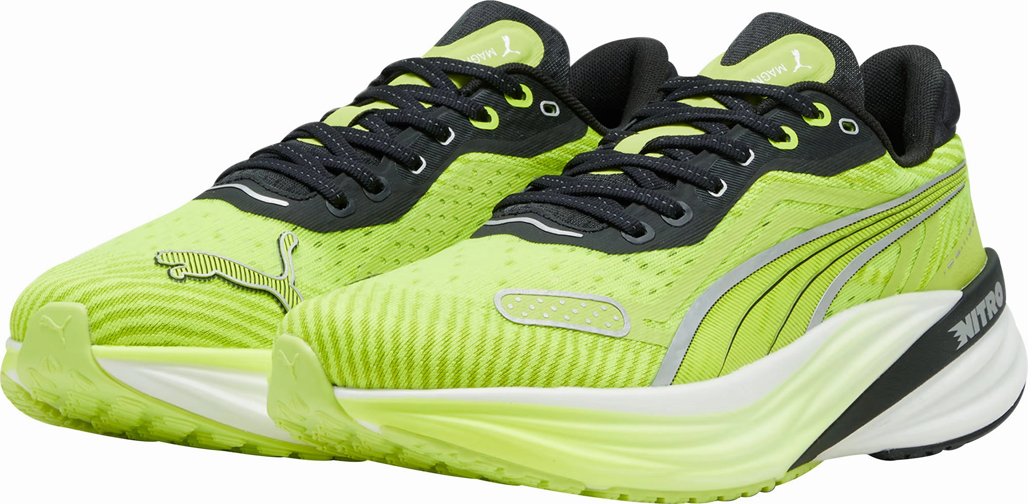 Puma Magnify Nitro 2 Mens Running Shoes - Green Max Comfort Trainers