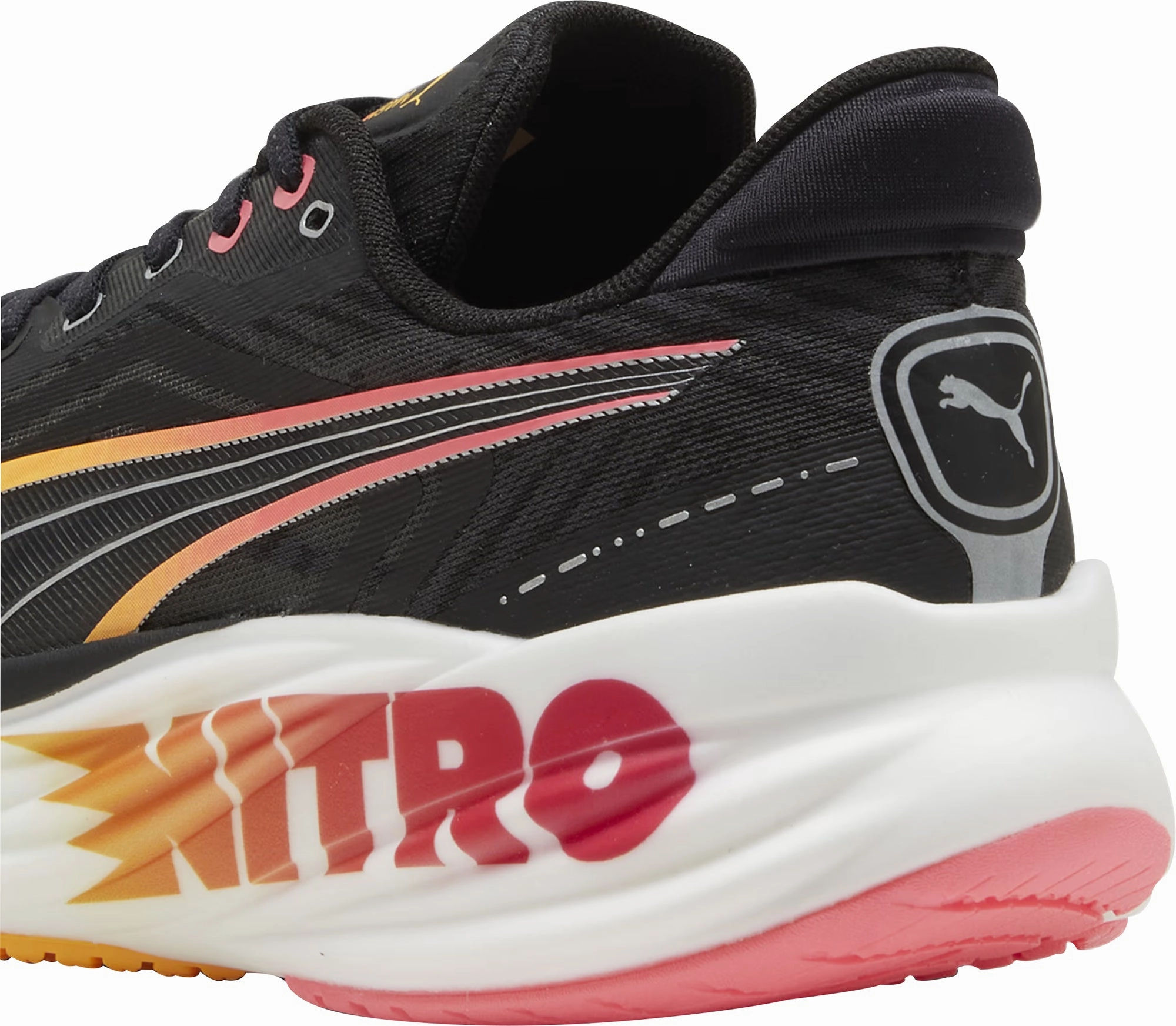 Puma Magnify Nitro 2 Tech Mens Running Shoes - Black Max Comfort Trainers