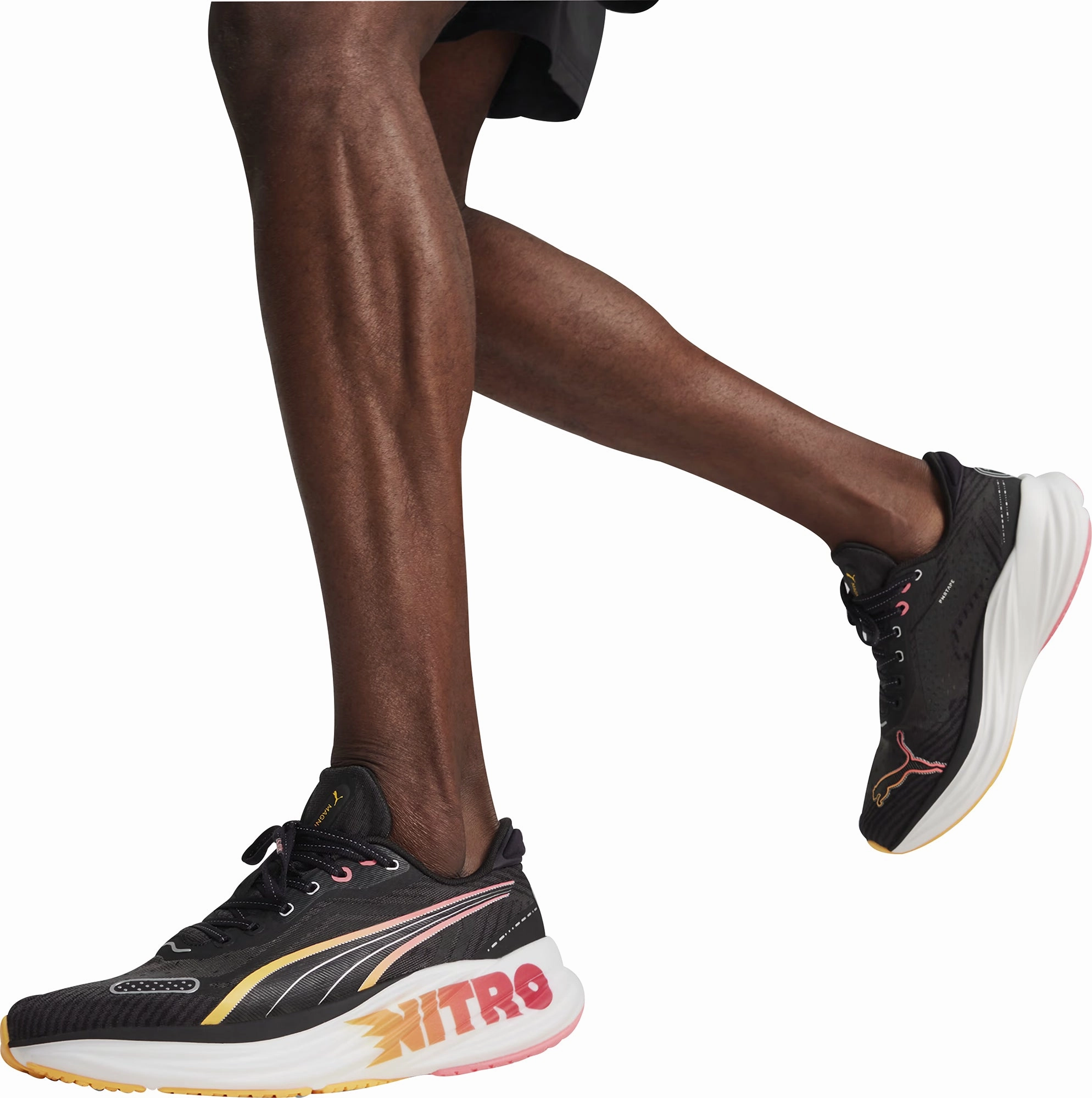Puma Magnify Nitro 2 Tech Mens Running Shoes - Black Max Comfort Trainers