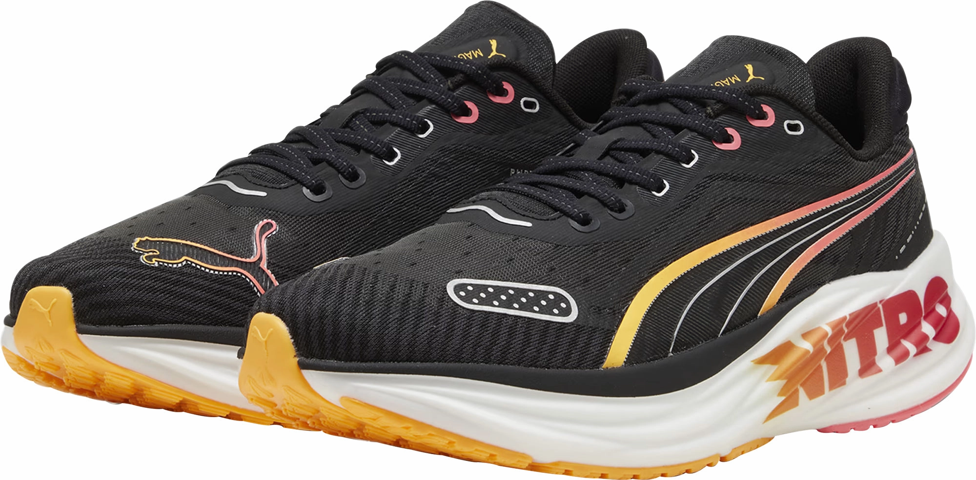 Puma Magnify Nitro 2 Tech Mens Running Shoes - Black Max Comfort Trainers