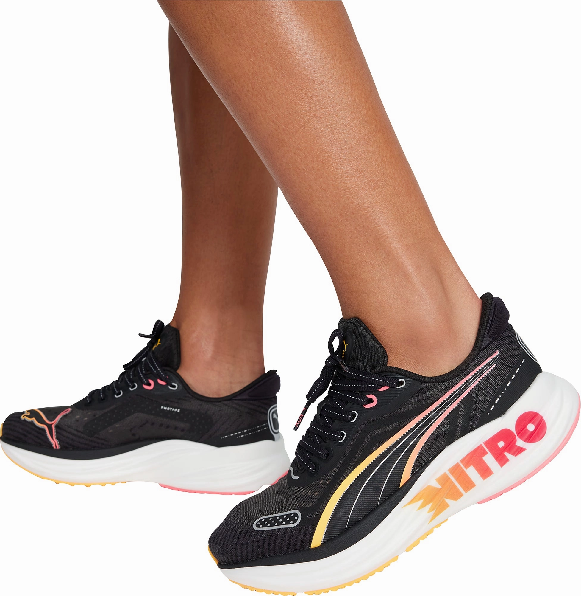 Puma Magnify Nitro 2 Womens Running Shoes - Black Max Comfort Trainers