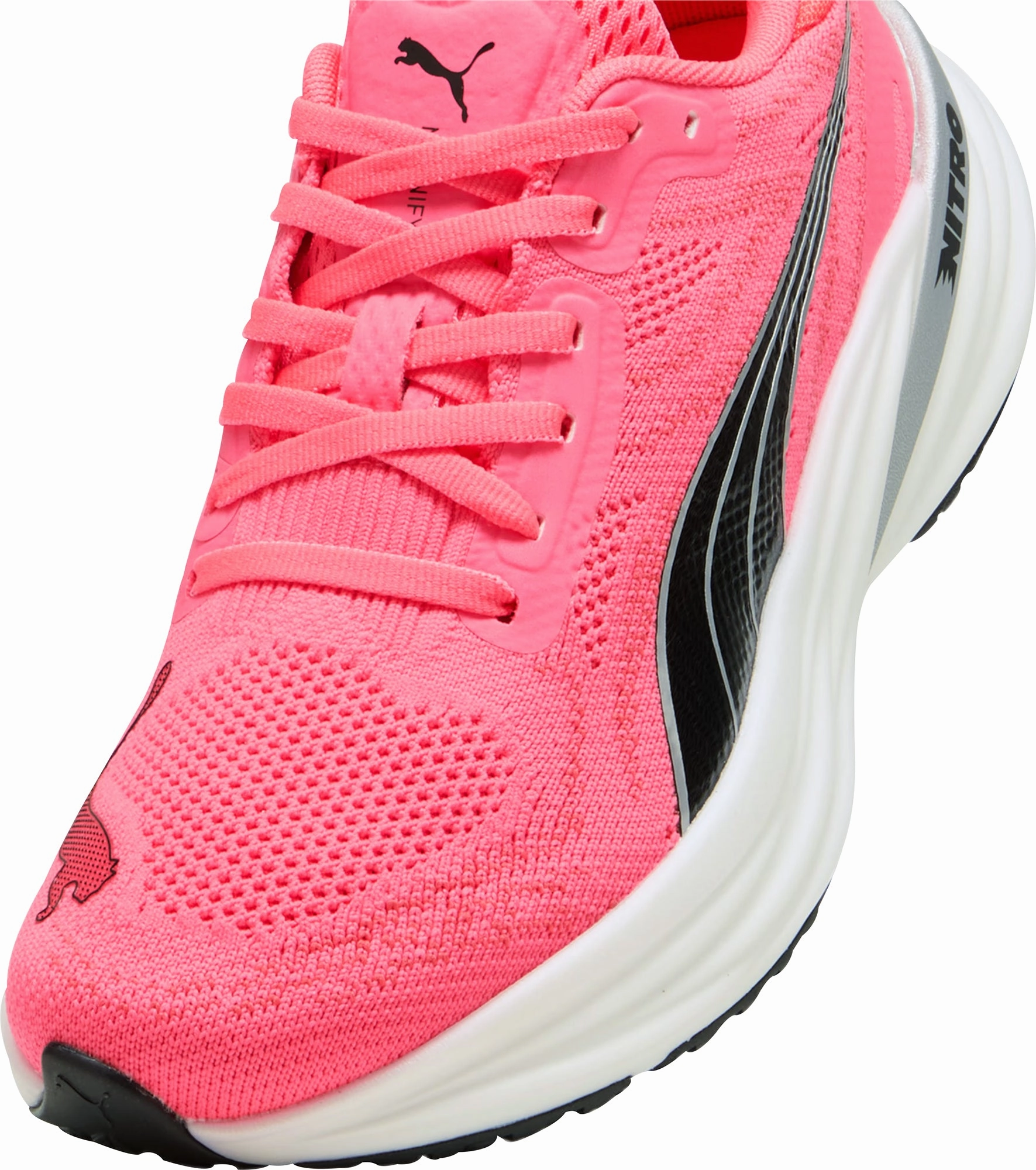 Puma Magnify Nitro 2 Womens Running Shoes - Pink Max Comfort Trainers