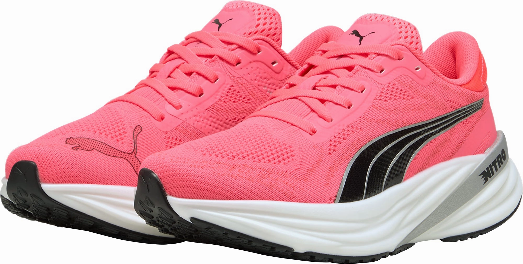 Puma Magnify Nitro 2 Womens Running Shoes - Pink Max Comfort Trainers
