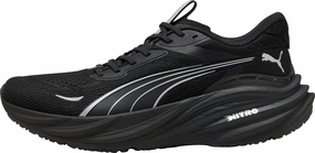 Puma Magnify Nitro 3 Mens Running Shoes - Black Puma sport shoes with bold branding