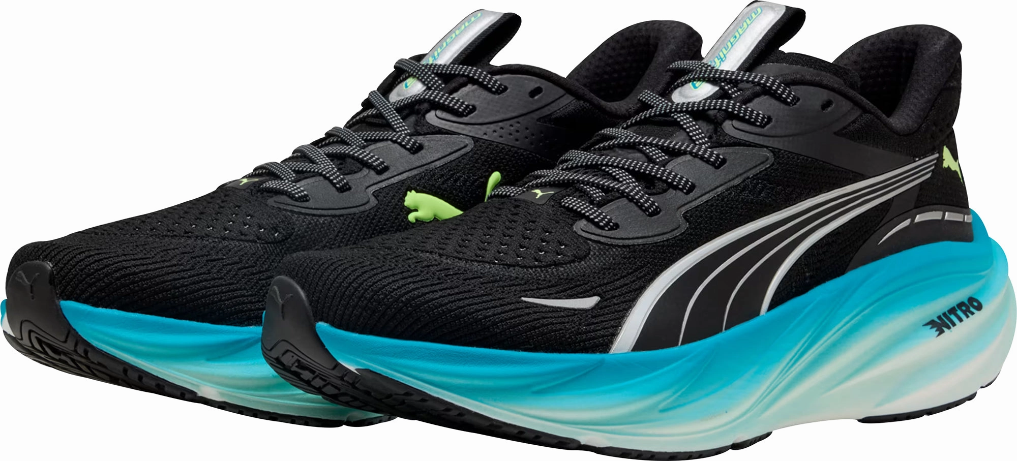 Puma Magnify Nitro 3 Mens Running Shoes - Black Max Comfort Trainers