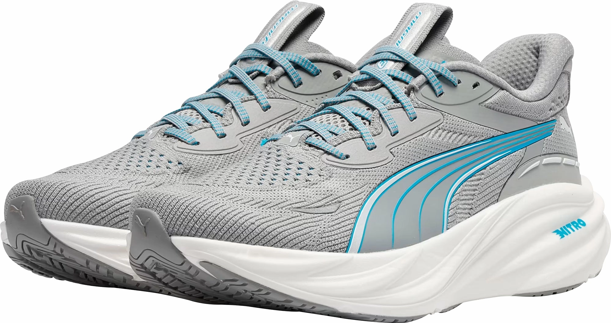 Puma Magnify Nitro 3 Mens Running Shoes - Grey Max Comfort Trainers