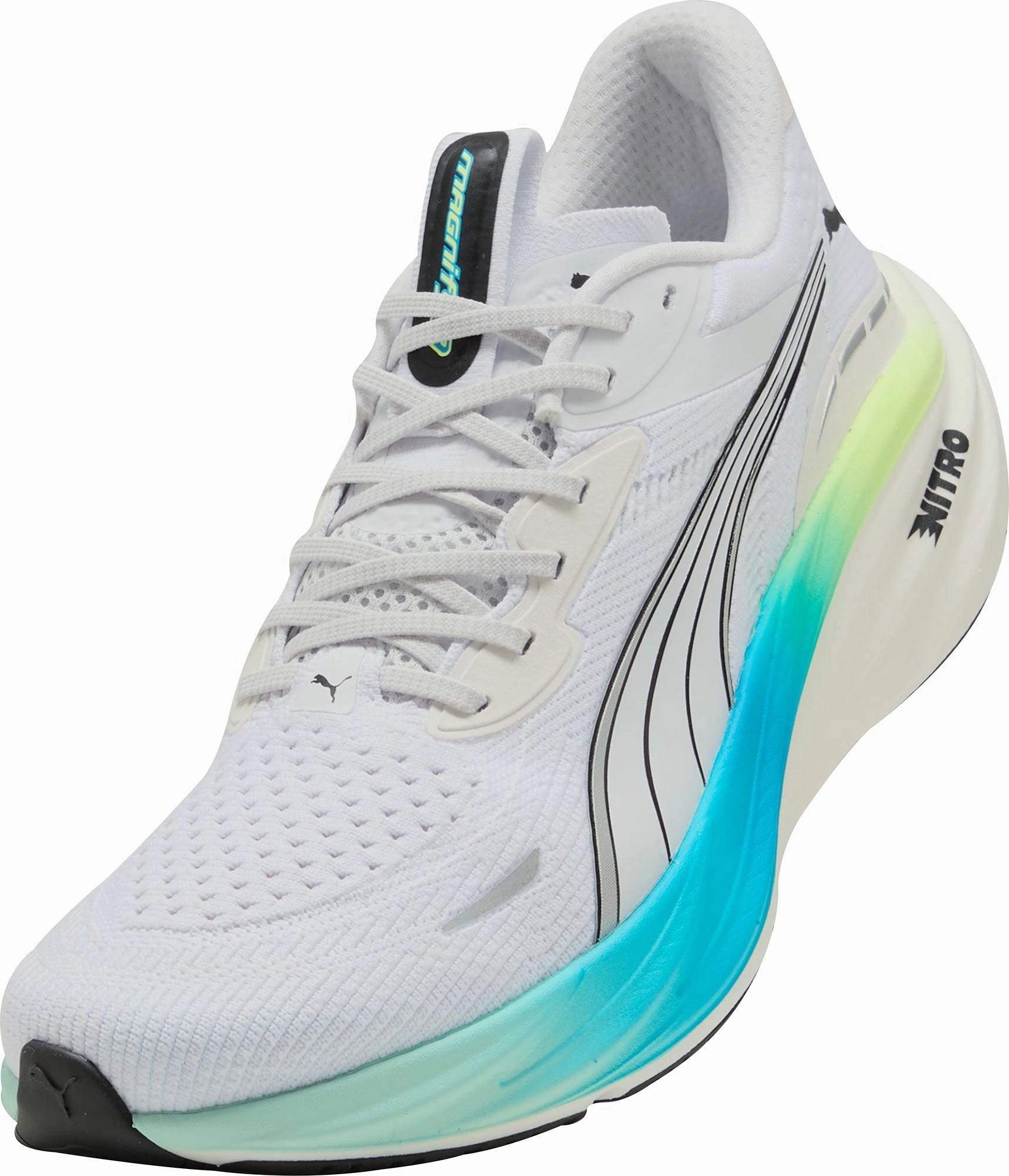Puma Magnify Nitro 3 Mens Running Shoes - White Max Comfort Trainers