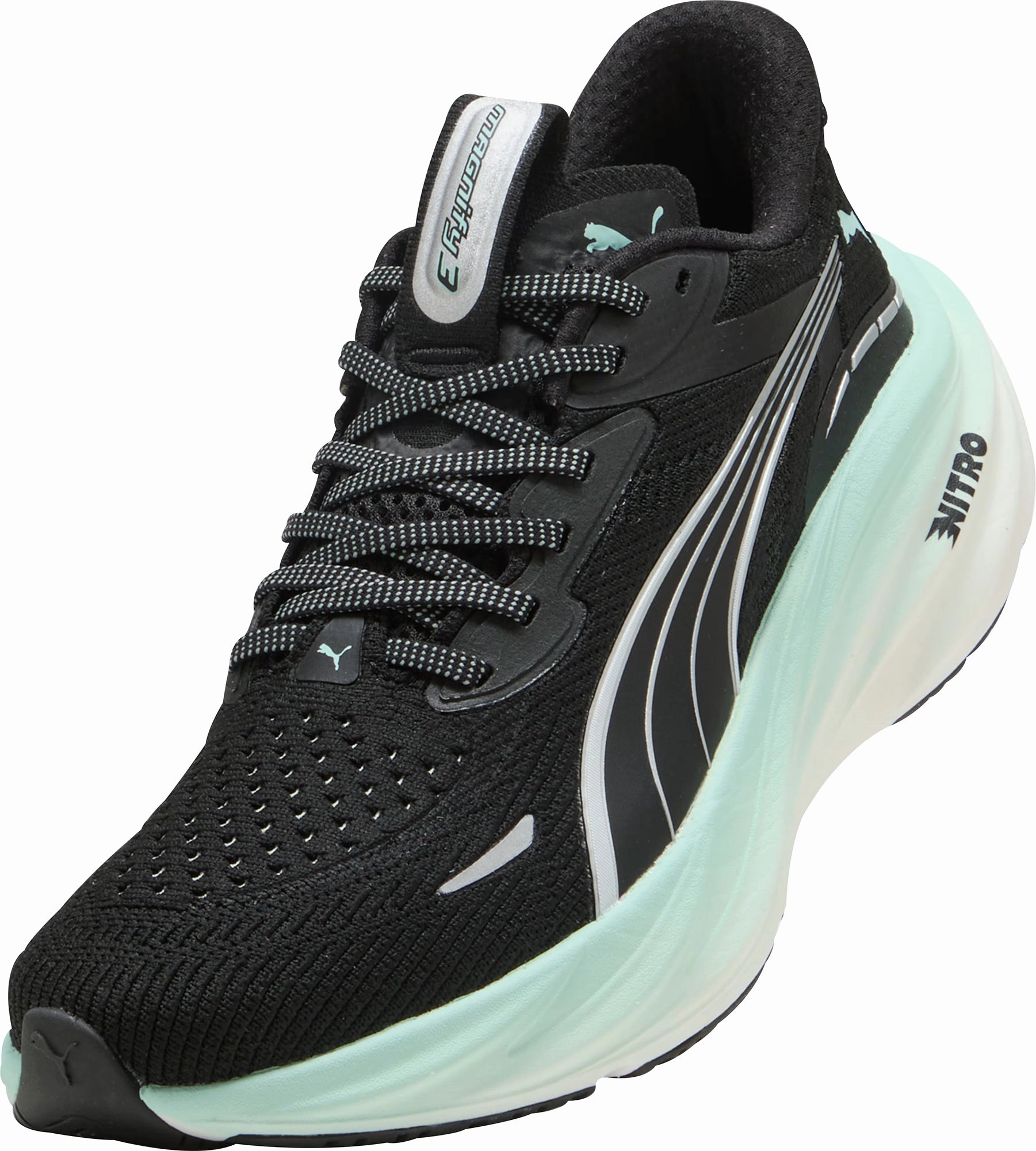 Puma Magnify Nitro 3 Womens Running Shoes - Black Max Comfort Trainers