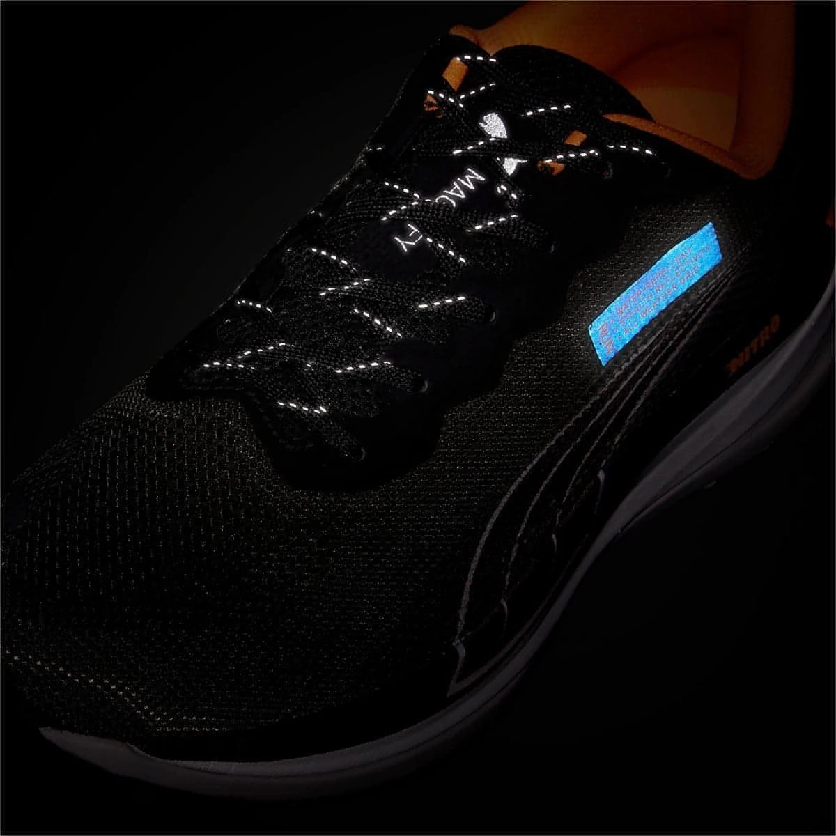 Puma Magnify Nitro WTR Mens Running Shoes - Black Max Comfort Trainers