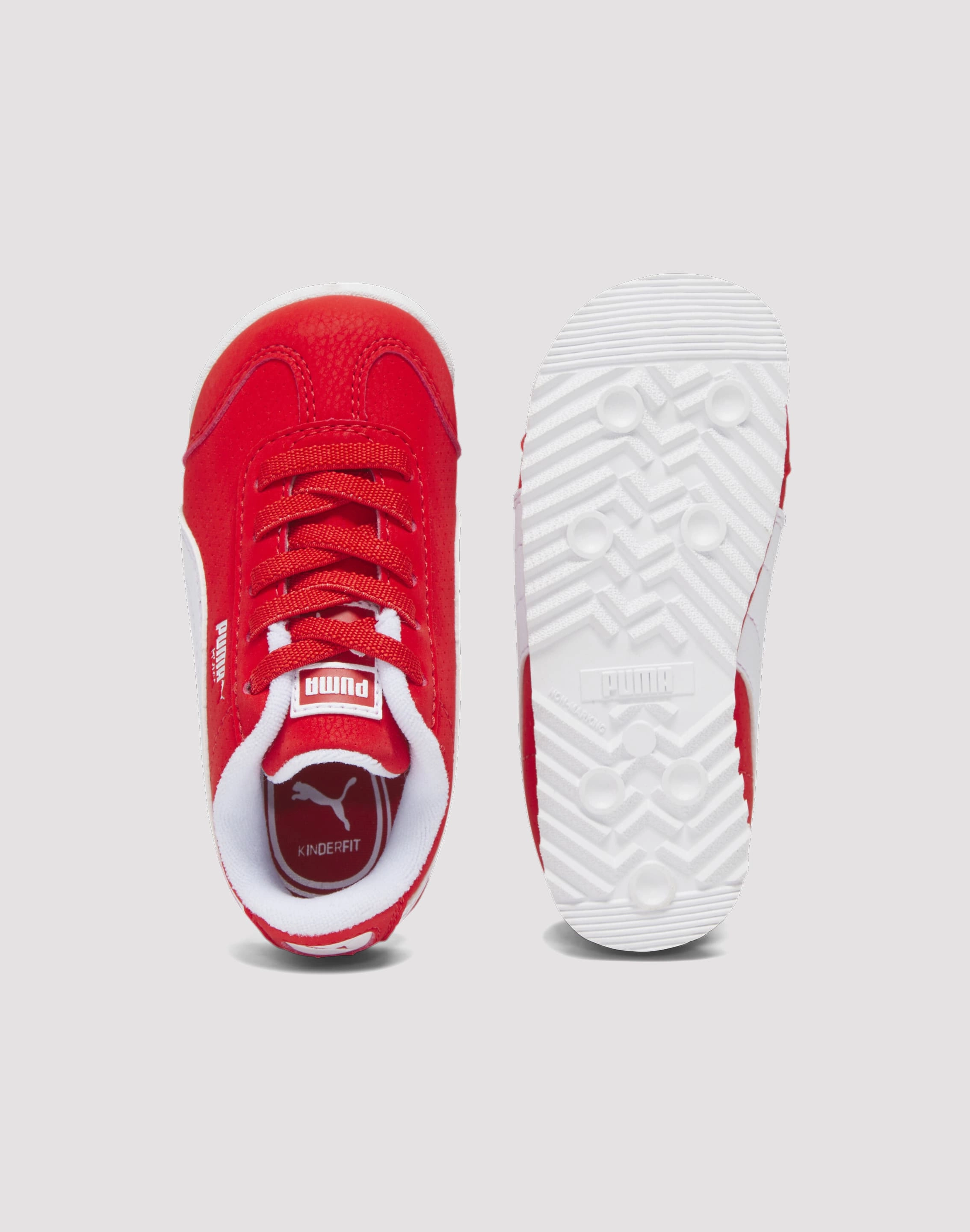 Puma Roma Reversed Toddler Boys' "Red/White" Memory Foam Shoes