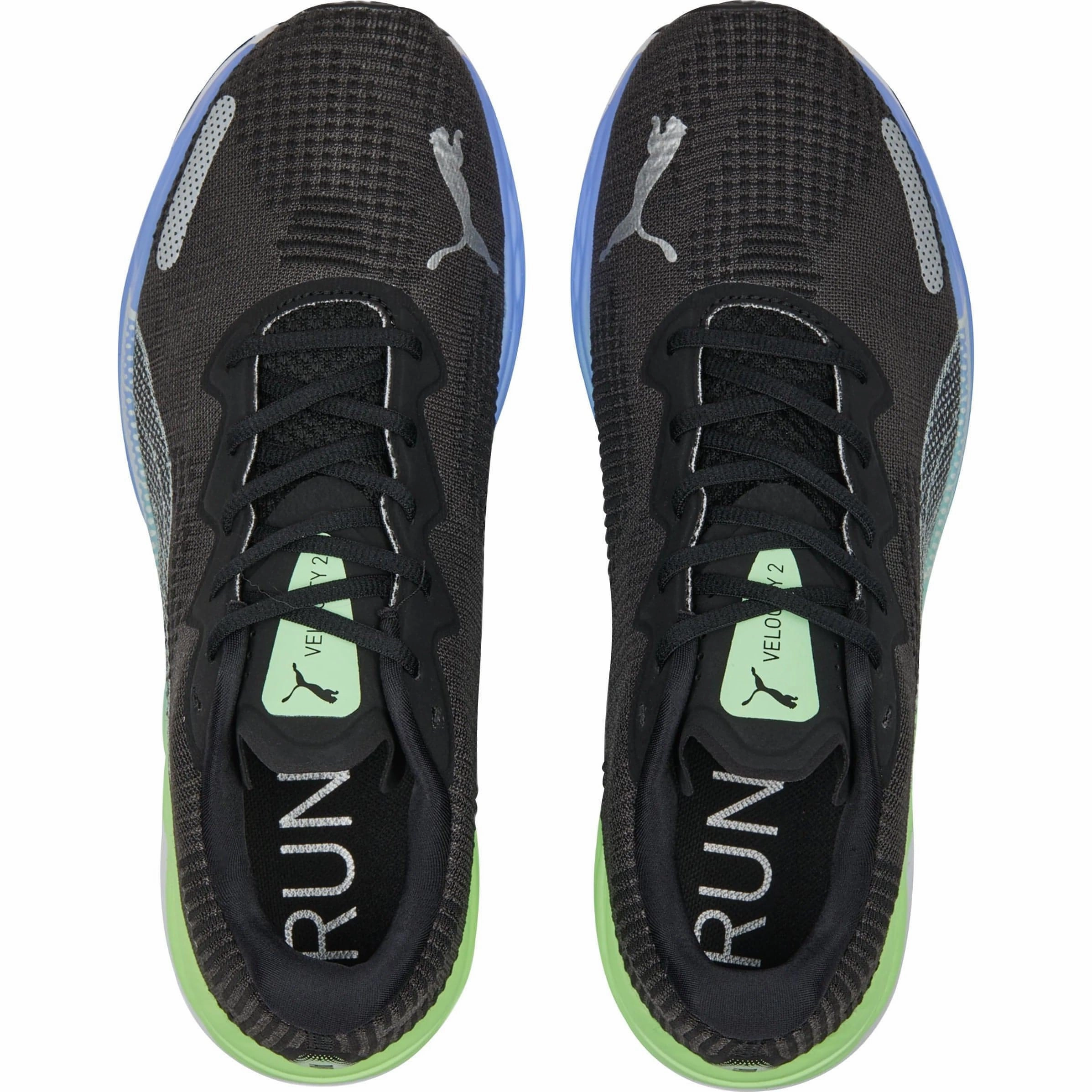Puma Velocity Nitro 2 Fade Mens Running Shoes - Black Responsive Road Runners