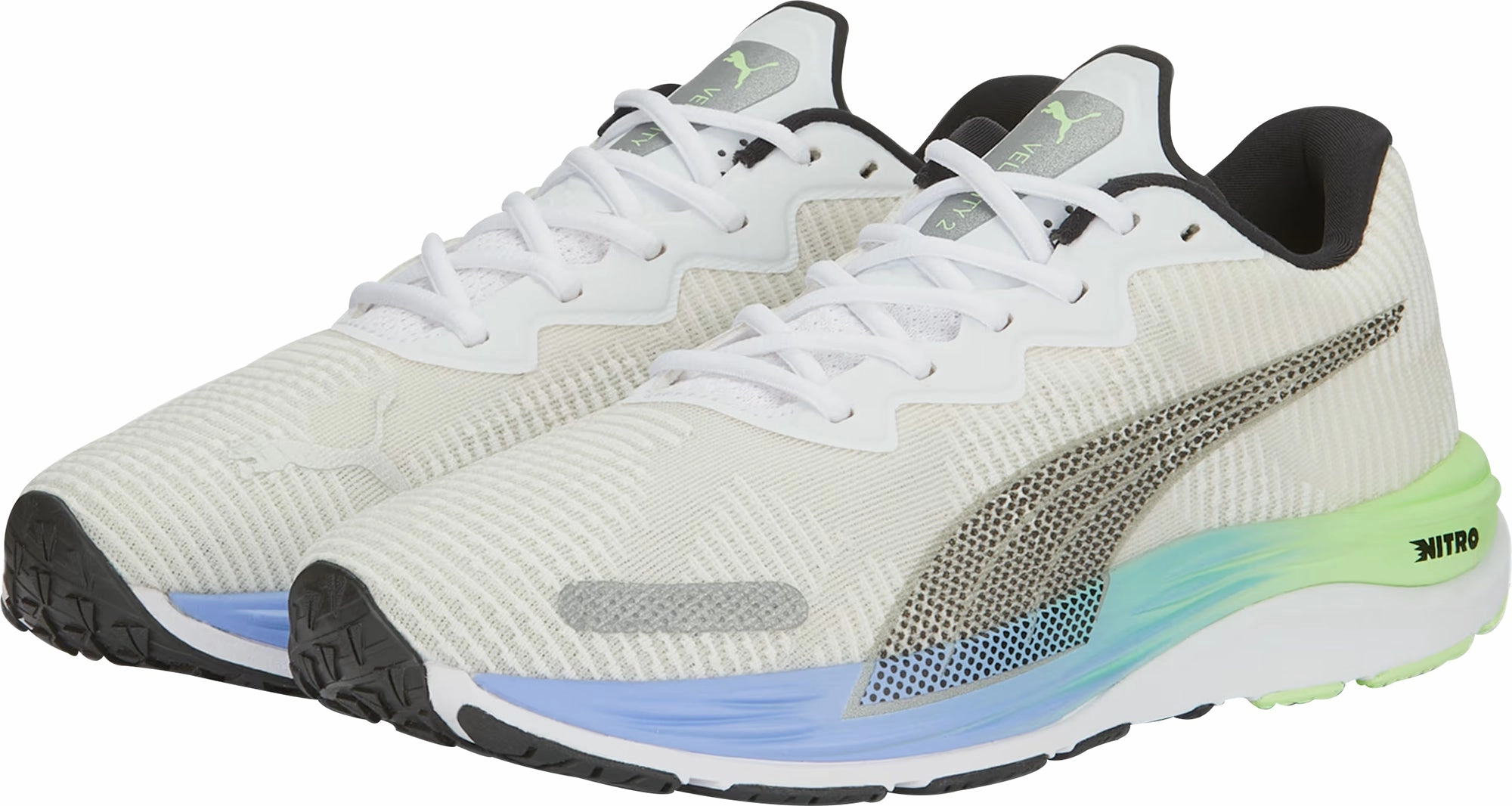 Puma Velocity Nitro 2 Fade Mens Running Shoes - White Responsive Road Runners