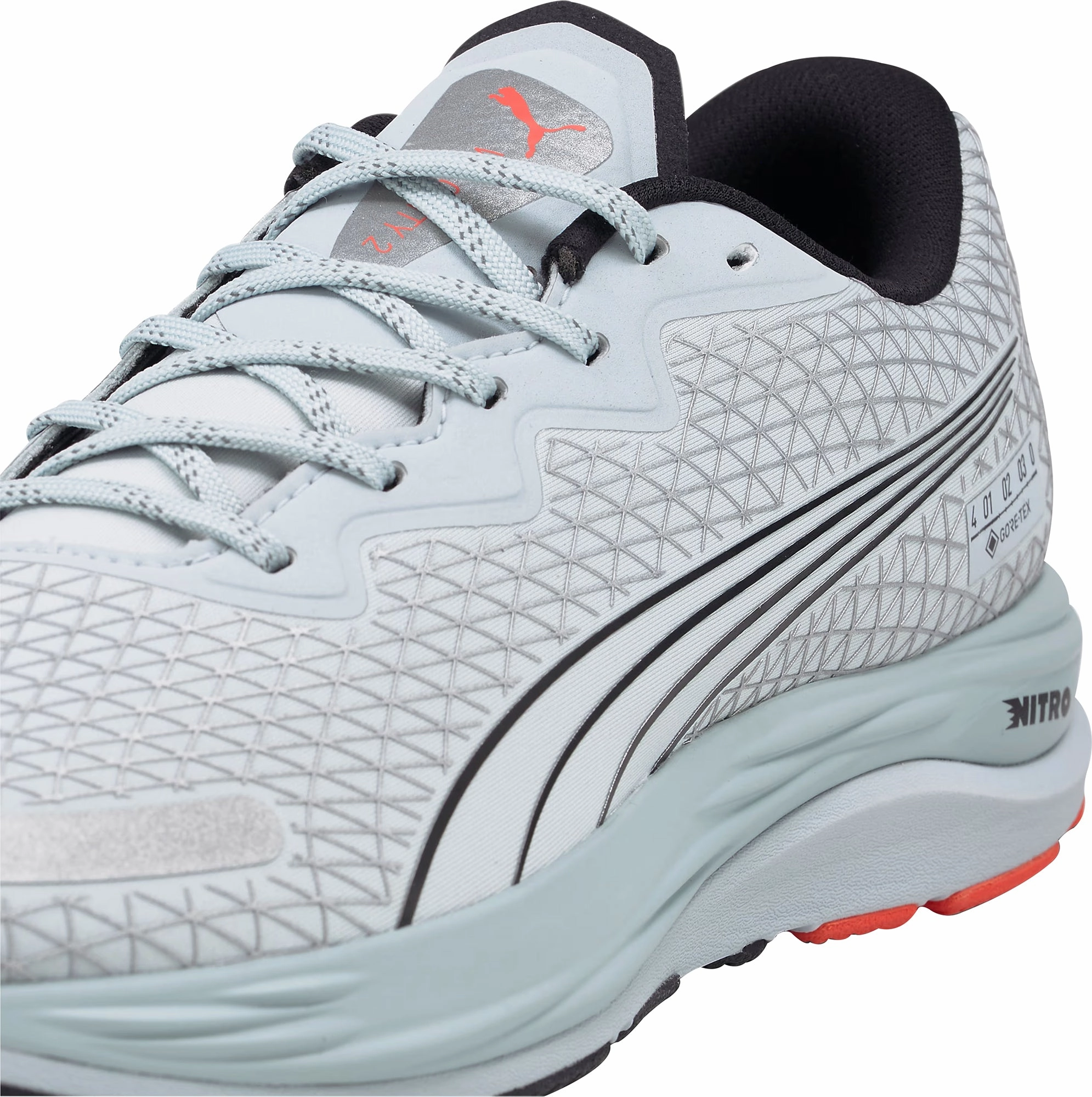 Puma Velocity Nitro 2 GORE-TEX Mens Running Shoes - Grey Responsive Road Runners