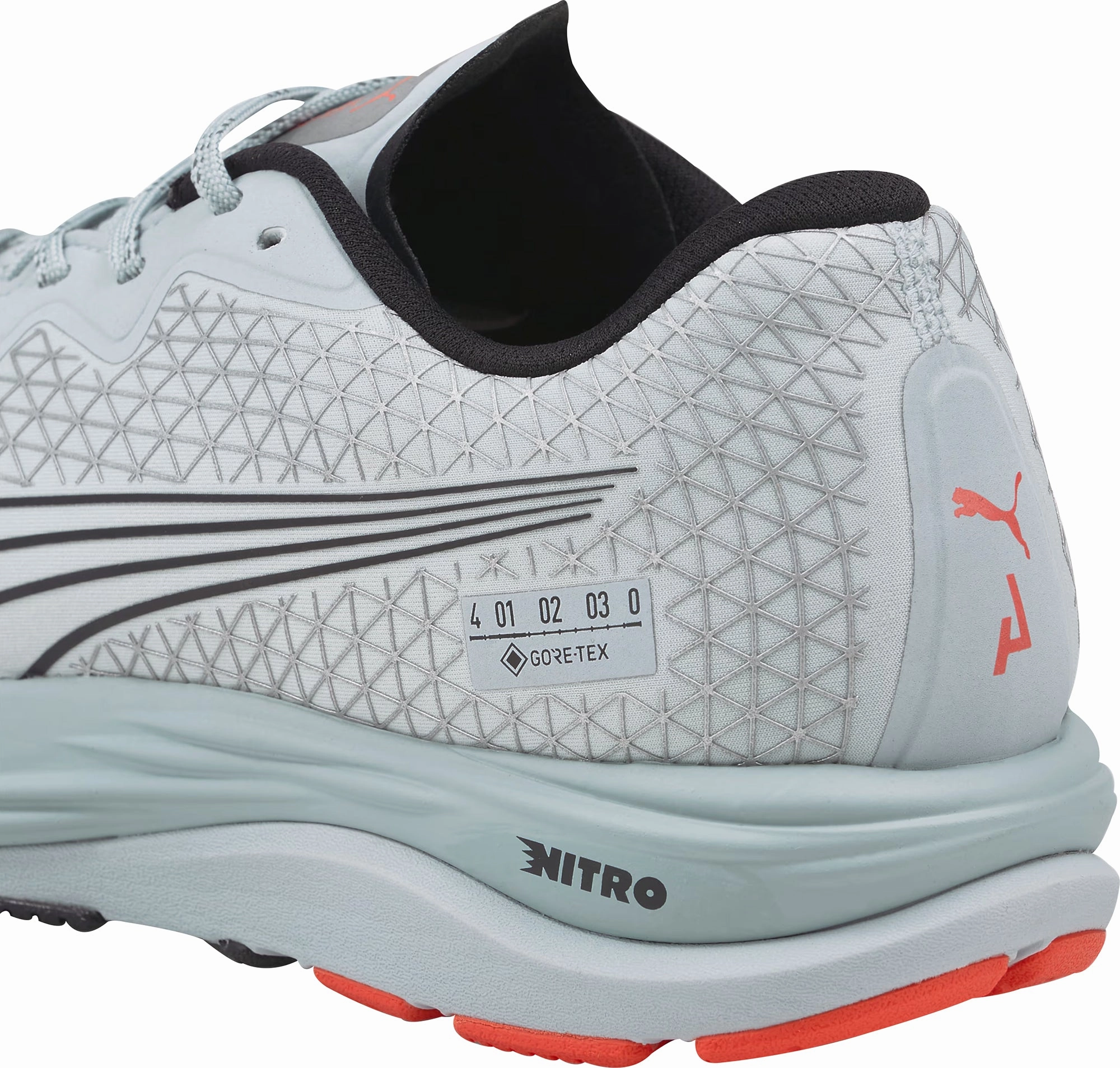 Puma Velocity Nitro 2 GORE-TEX Mens Running Shoes - Grey Responsive Road Runners