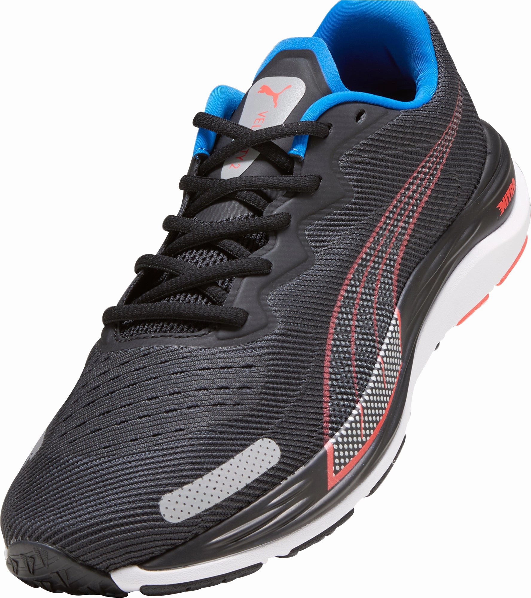 Puma Velocity Nitro 2 Mens Running Shoes - Black Responsive Road Runners