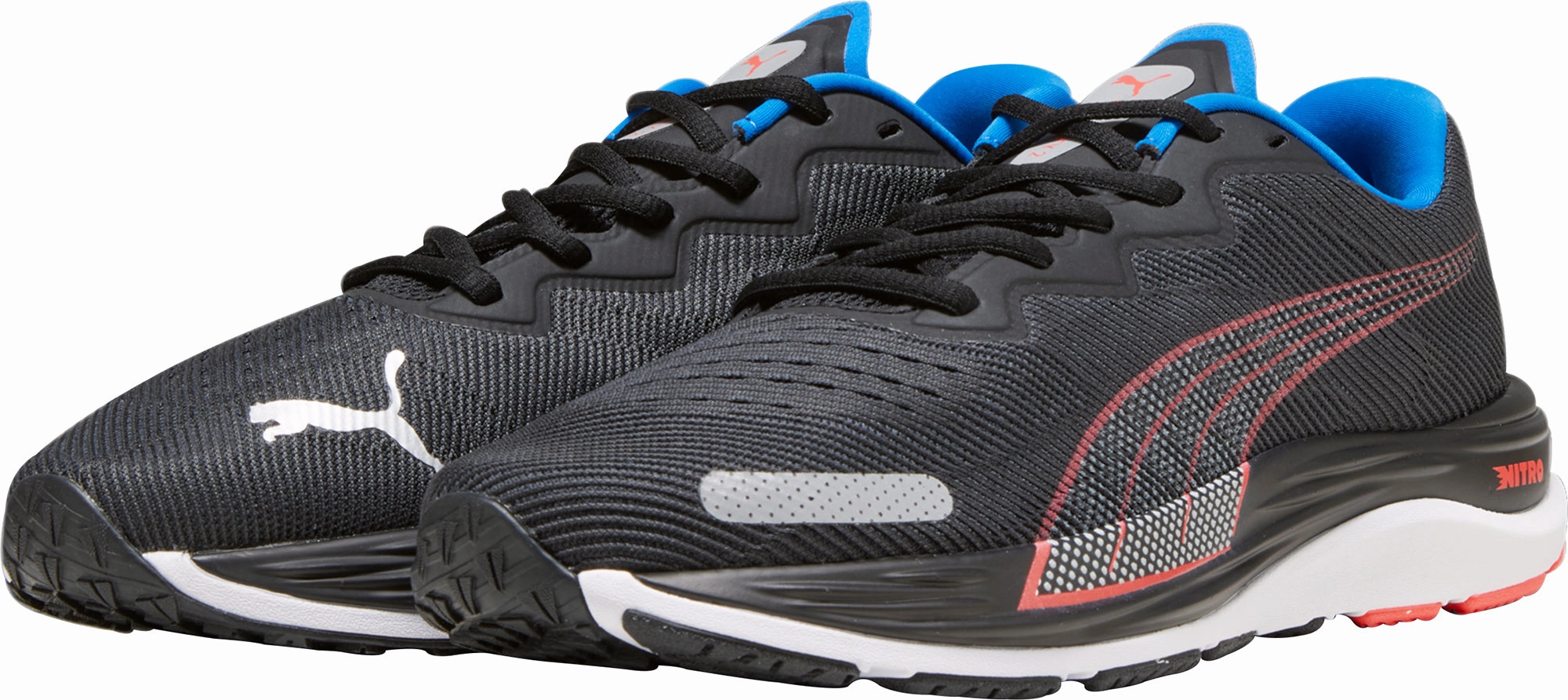 Puma Velocity Nitro 2 Mens Running Shoes - Black Responsive Road Runners