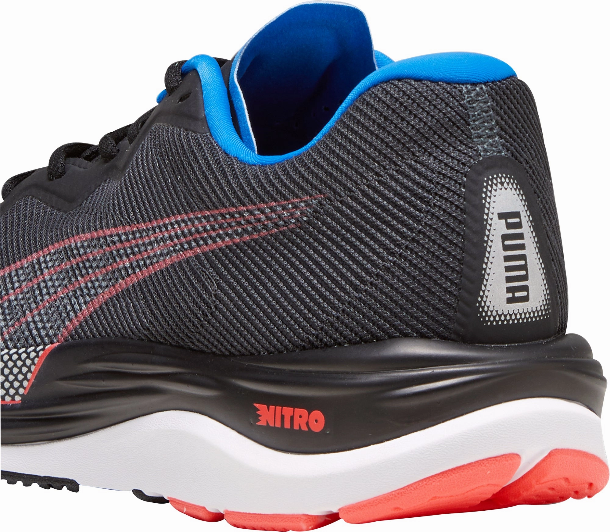 Puma Velocity Nitro 2 Mens Running Shoes - Black Responsive Road Runners