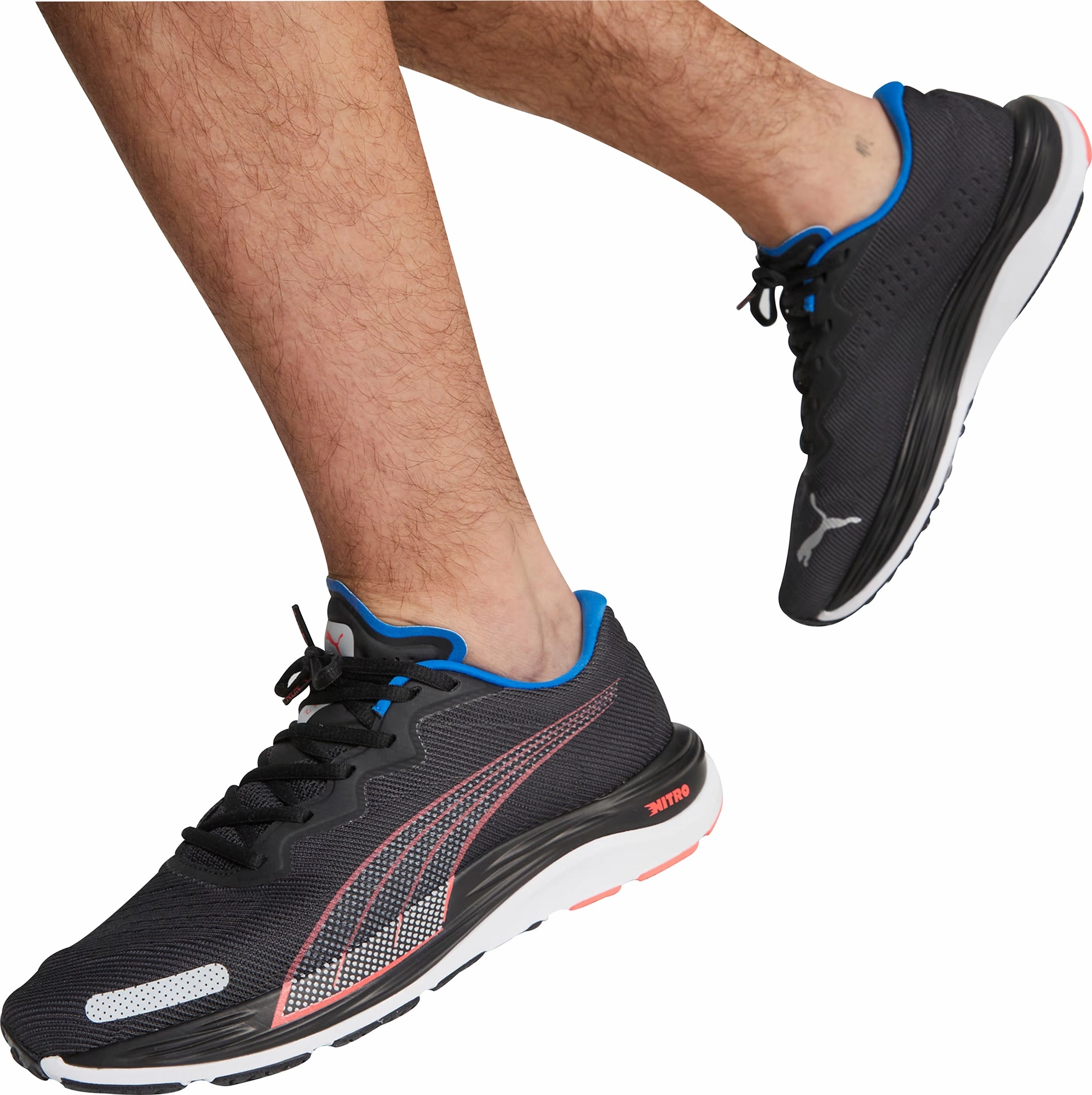 Puma Velocity Nitro 2 Mens Running Shoes - Black Responsive Road Runners
