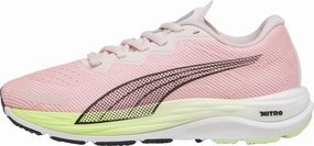 Puma Velocity Nitro 2 Womens Running Shoes - Pink Puma sport shoes with bold branding