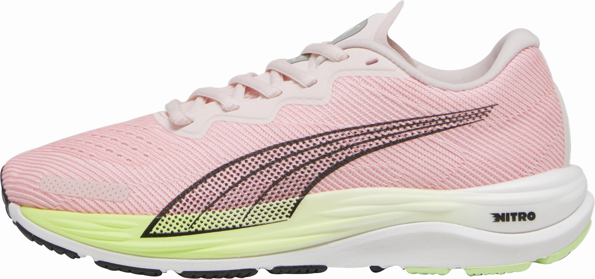 Puma Velocity Nitro 2 Womens Running Shoes - Pink Puma sport shoes with bold branding