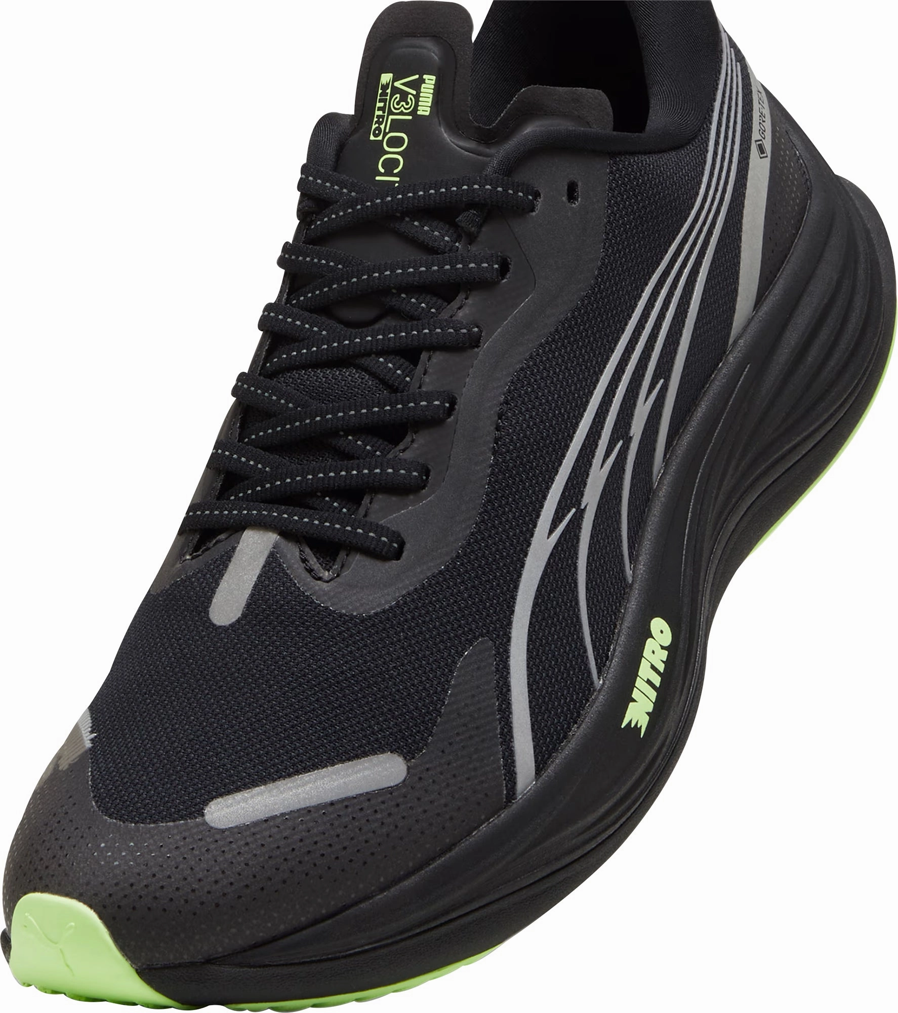 Puma Velocity Nitro 3 GORE-TEX Mens Running Shoes - Black Responsive Road Runners