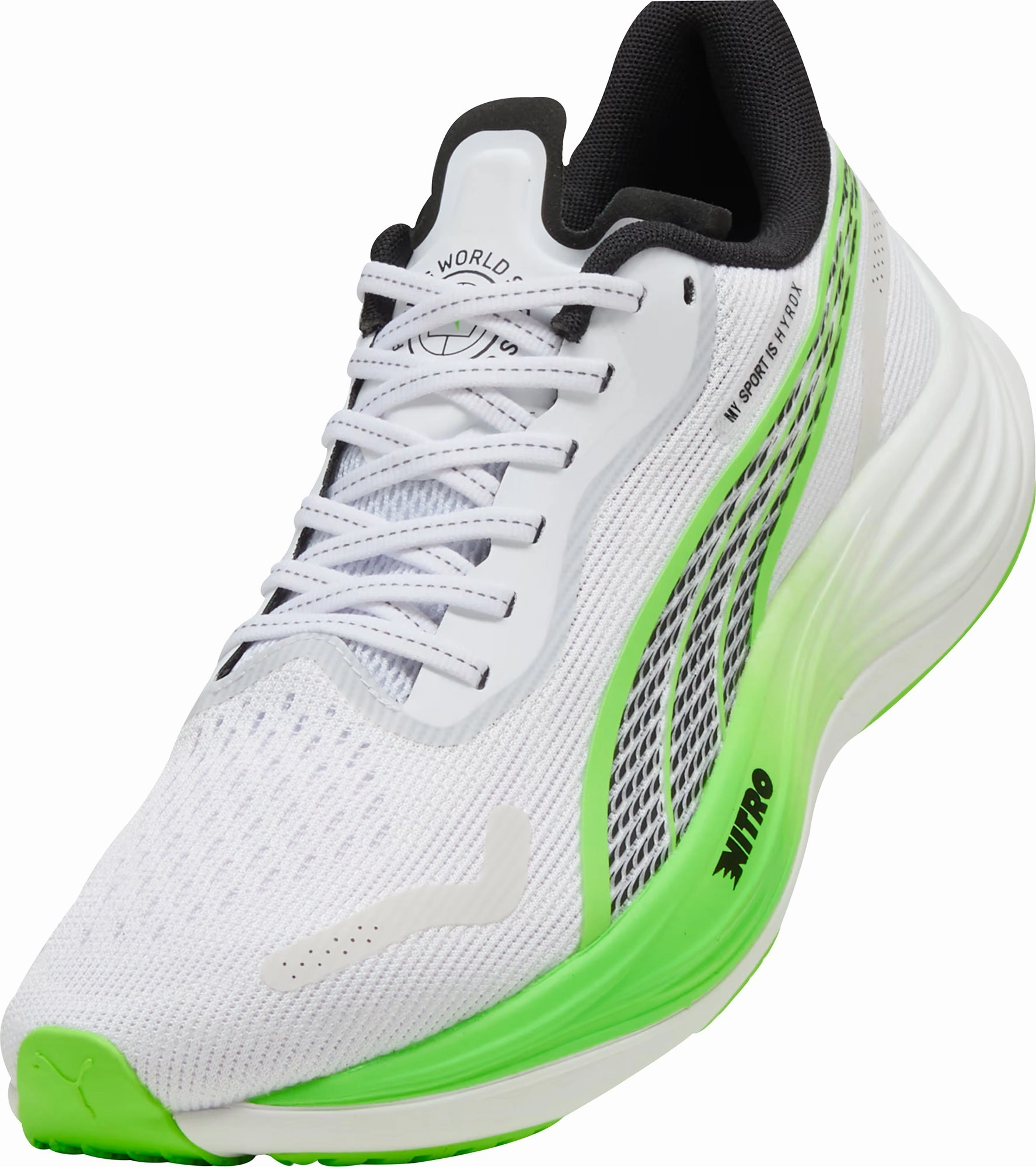 Puma Velocity Nitro 3 HYROX Mens Running Shoes - White Responsive Road Runners
