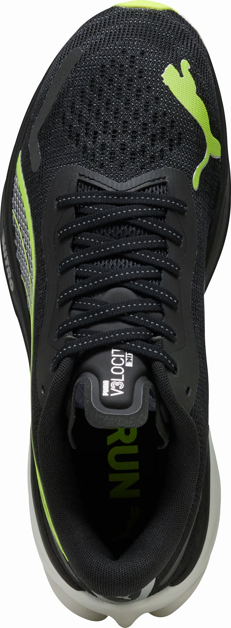Puma Velocity Nitro 3 Mens Running Shoes - Black Performance Fit Sneakers