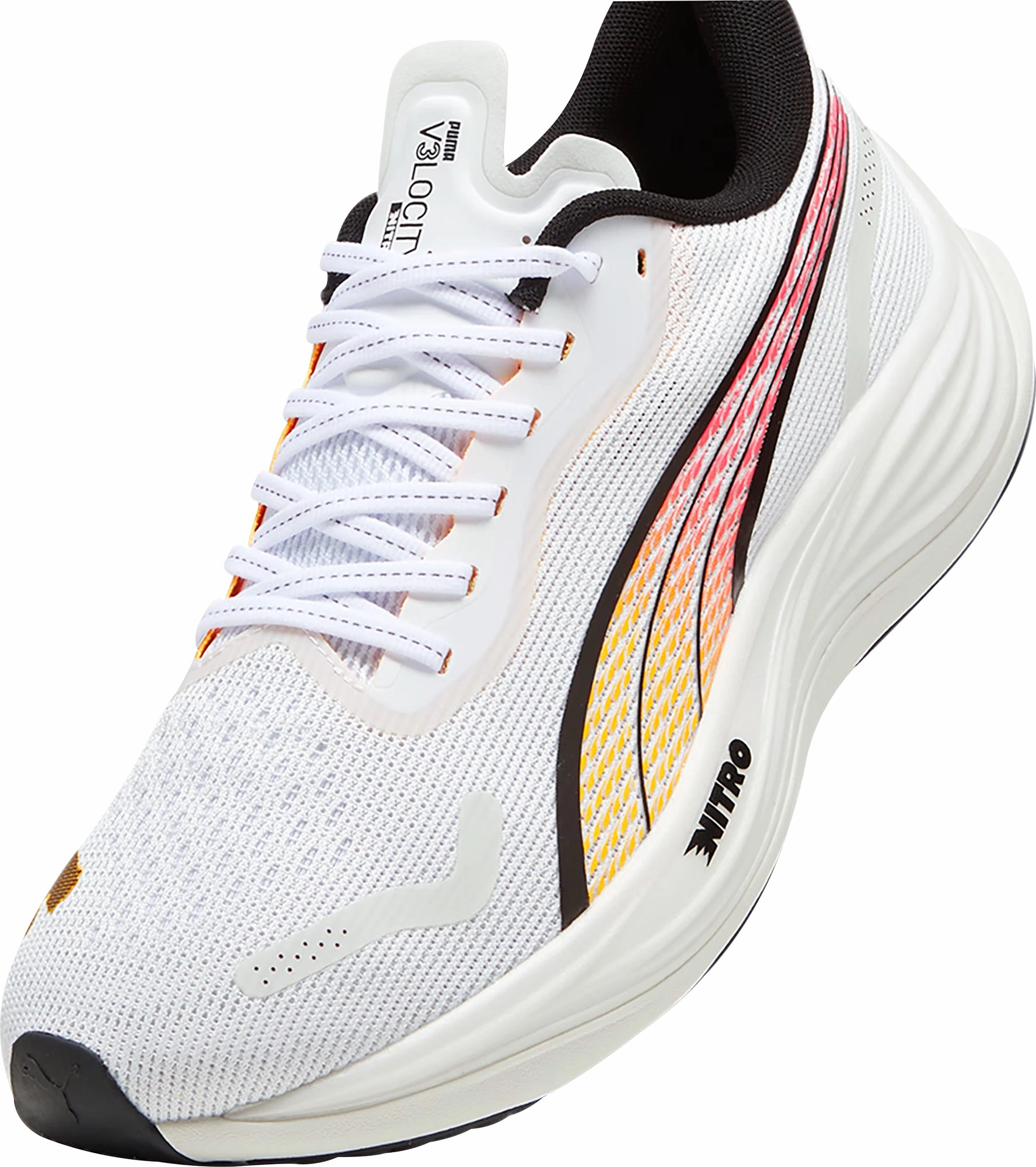 Puma Velocity Nitro 3 Mens Running Shoes - White Responsive Road Runners