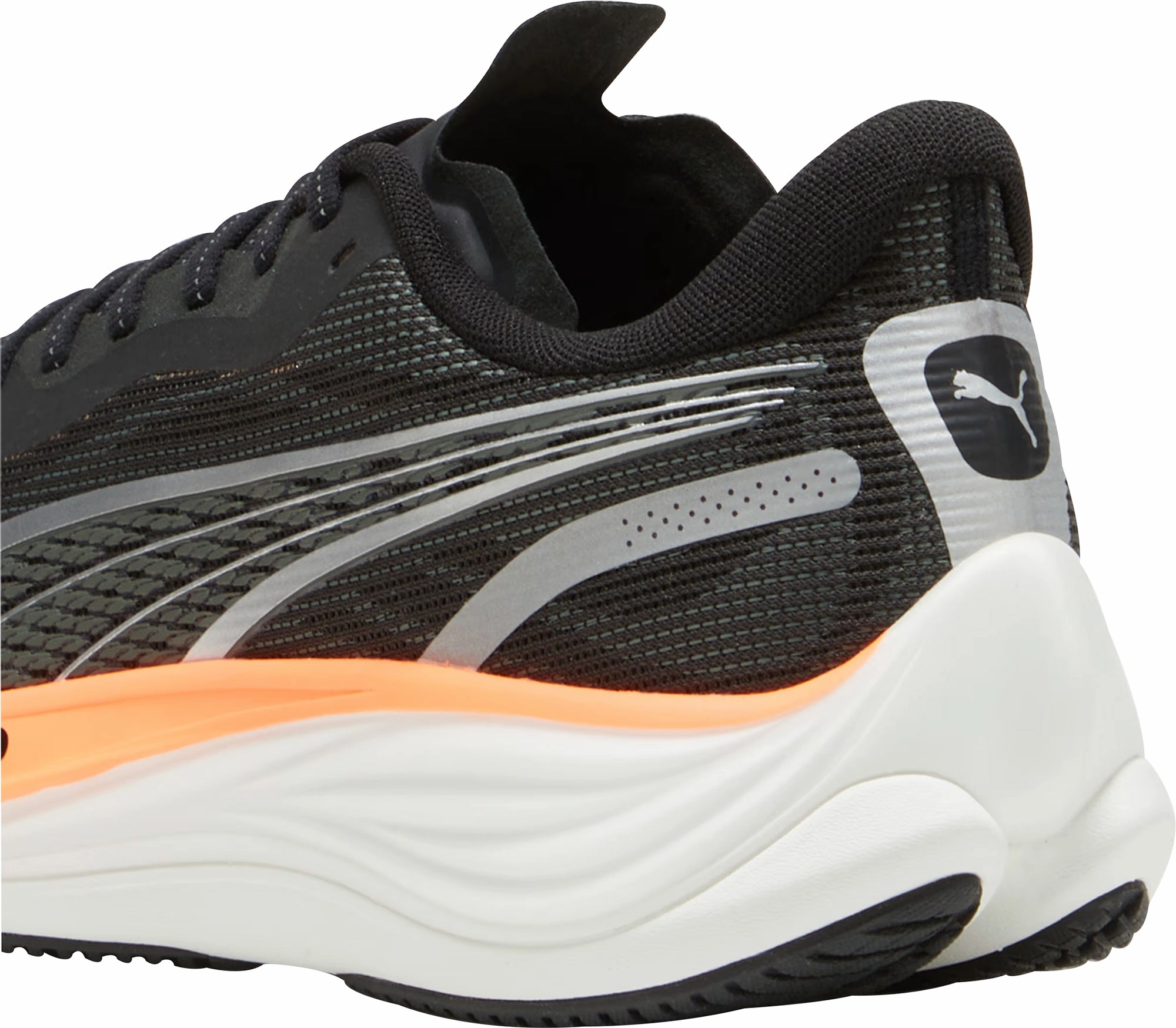 Puma Velocity Nitro 3 WIDE FIT Mens Running Shoes - Black Responsive Road Runners