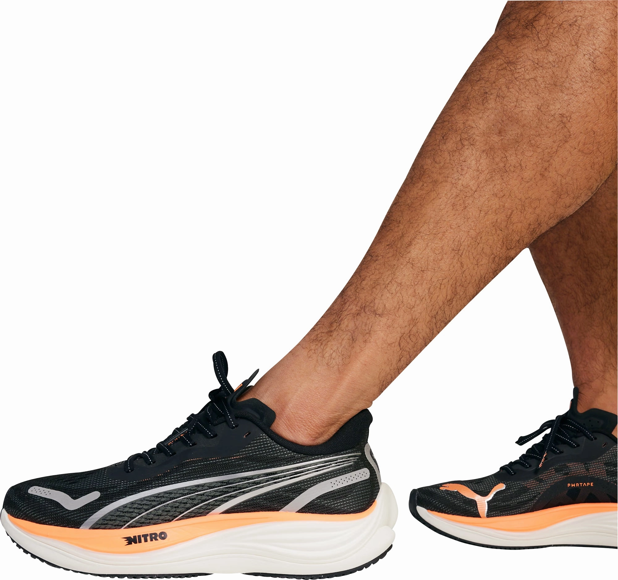 Puma Velocity Nitro 3 WIDE FIT Mens Running Shoes - Black Responsive Road Runners