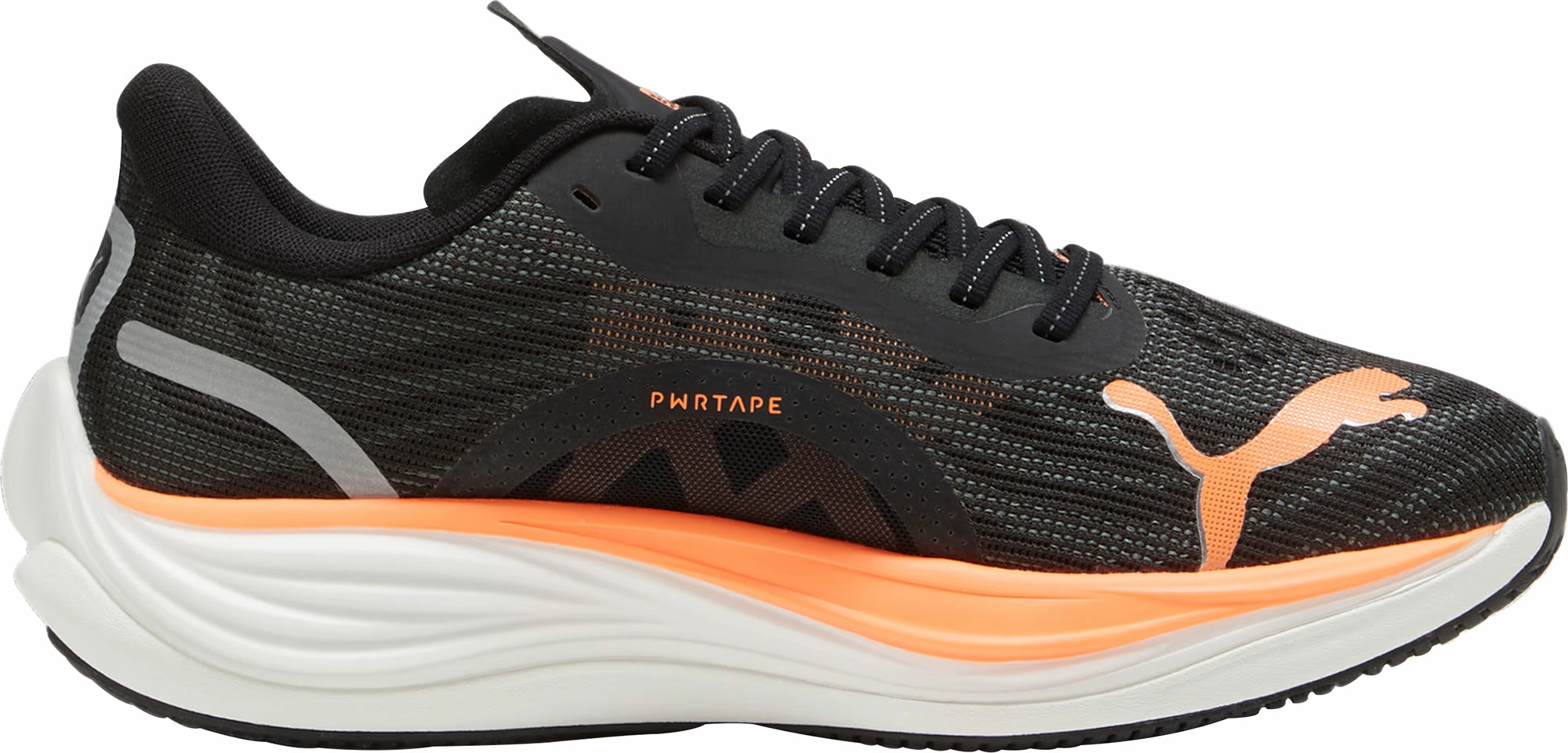 Puma Velocity Nitro 3 WIDE FIT Mens Running Shoes - Black Responsive Road Runners