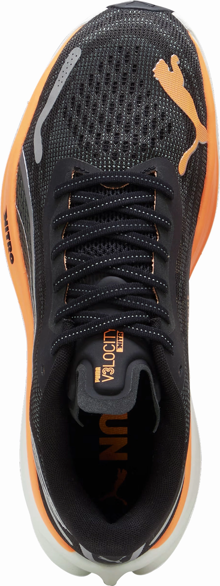 Puma Velocity Nitro 3 WIDE FIT Mens Running Shoes - Black Responsive Road Runners