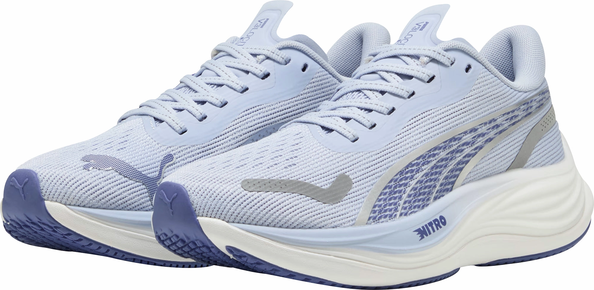 Puma Velocity Nitro 3 Womens Running Shoes - Blue Performance Fit Sneakers