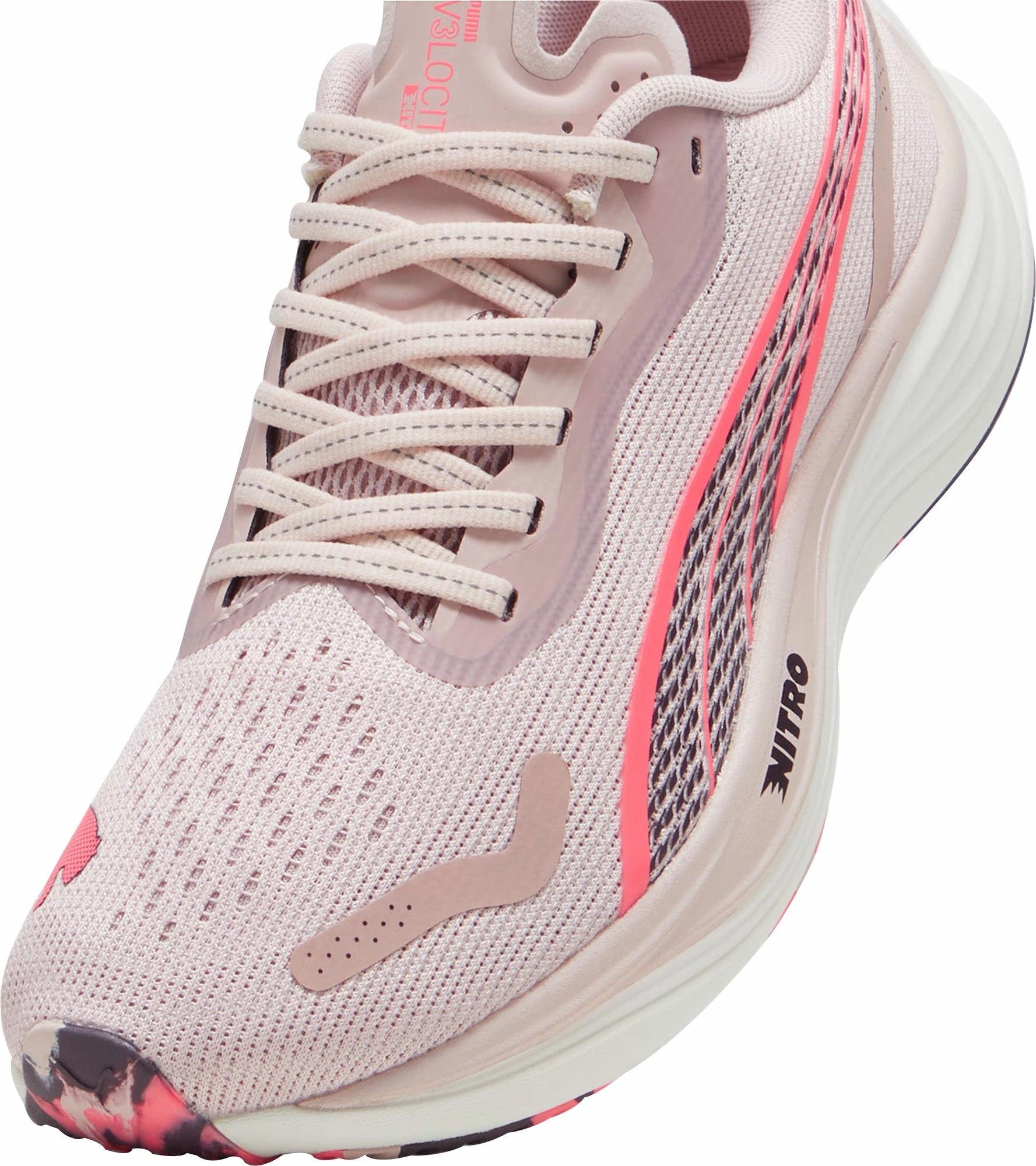 Puma Velocity Nitro 3 Womens Running Shoes - Pink Responsive Road Runners