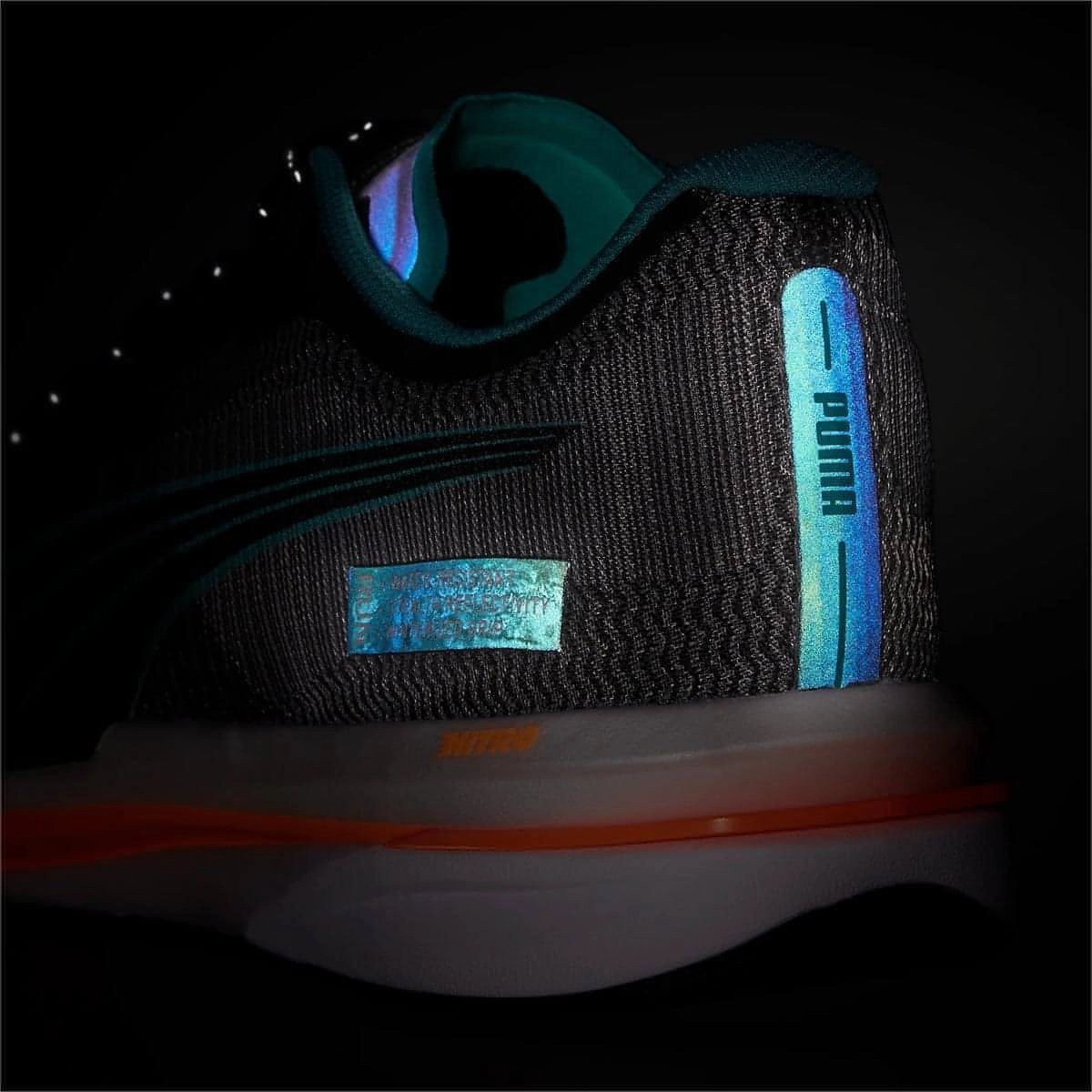 Puma Velocity Nitro WTR Mens Running Shoes - Black Responsive Road Runners