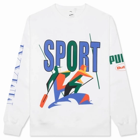 Puma x Butter Goods Crew - White Puma sneakers for casual streetwear