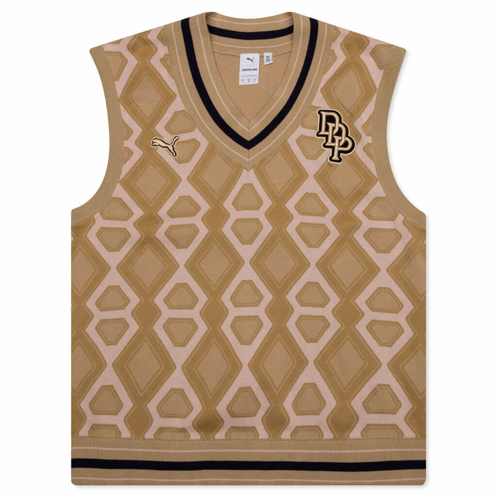 Puma x Dapper Dan Knitted Vest - Ginger Root Puma sneakers for casual streetwear