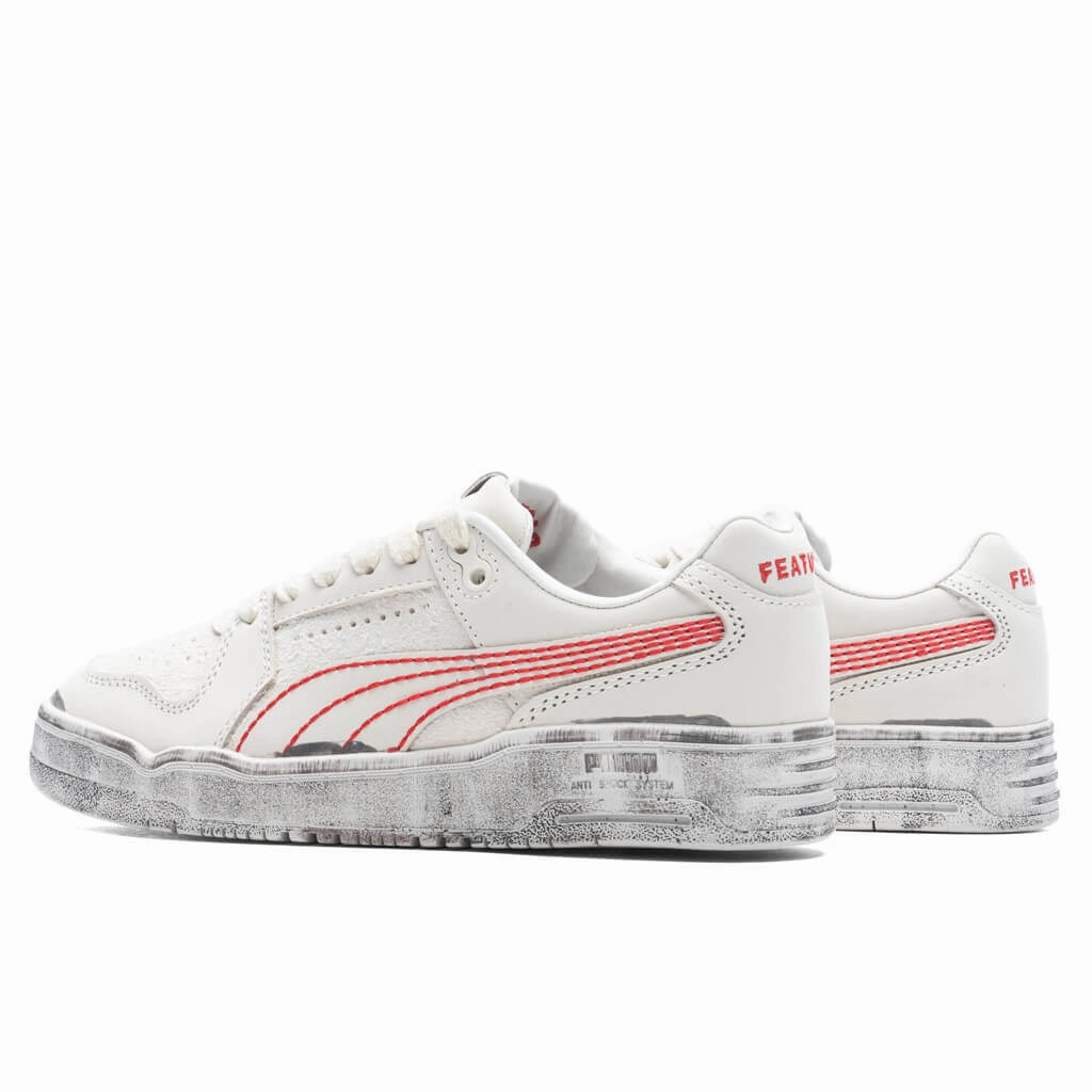 Puma x Feature Slipstream Lo - Vapor Gray/Pop Red Puma Everyday Style Shoes