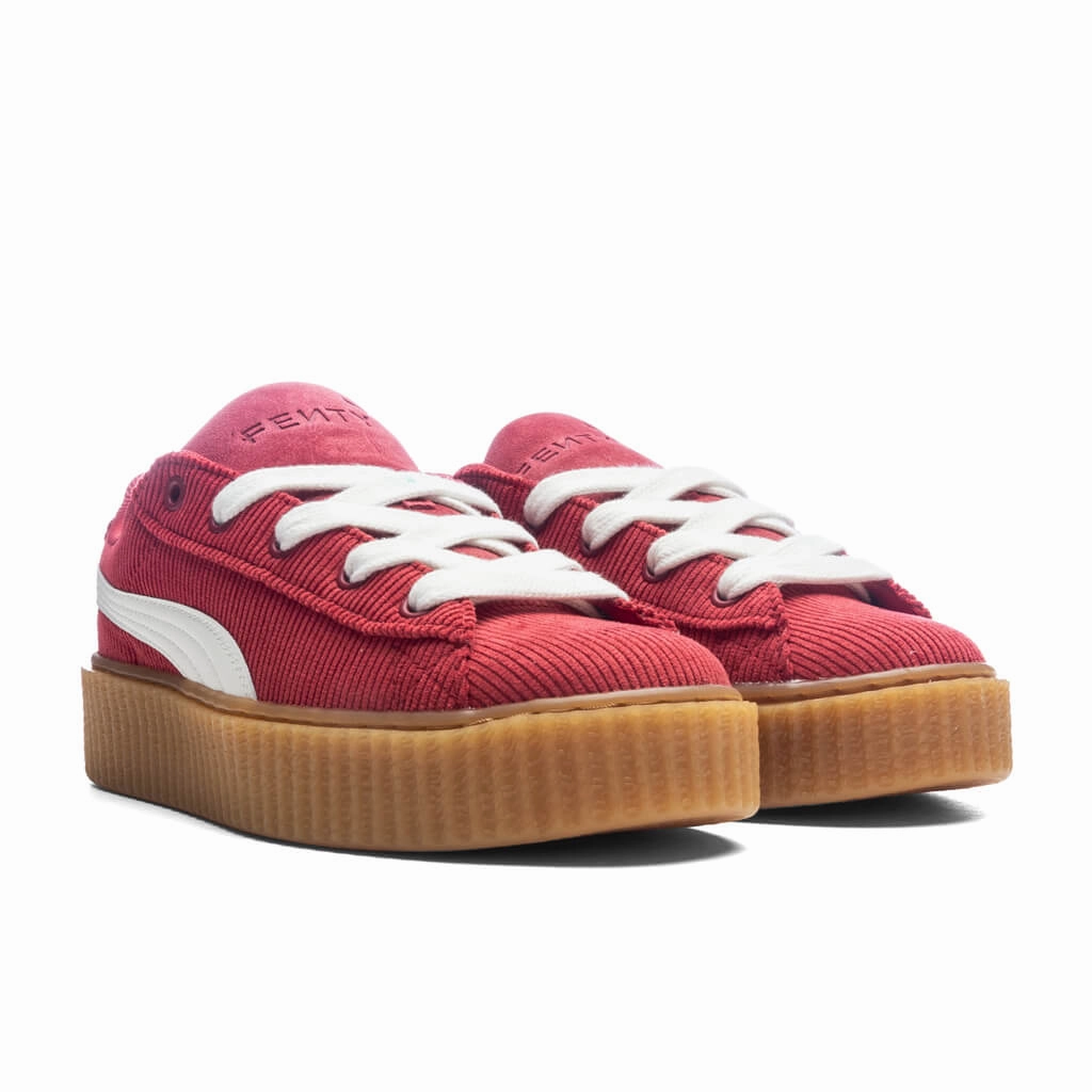 Puma x Fenty Creeper Phatty Corduroy (GS) - Club Red/Warm White/Gum Puma Everyday Style Shoes