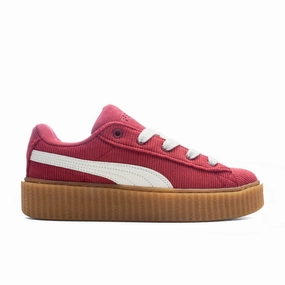 Puma x Fenty Creeper Phatty Corduroy (GS) - Club Red/Warm White/Gum Puma sneakers for casual streetwear
