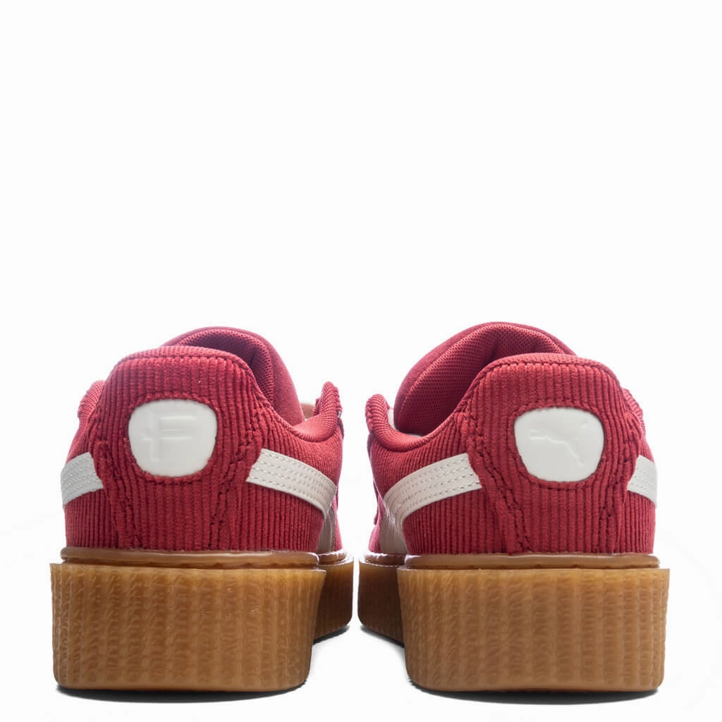 Puma x Fenty Creeper Phatty Corduroy (GS) - Club Red/Warm White/Gum Puma Everyday Style Shoes