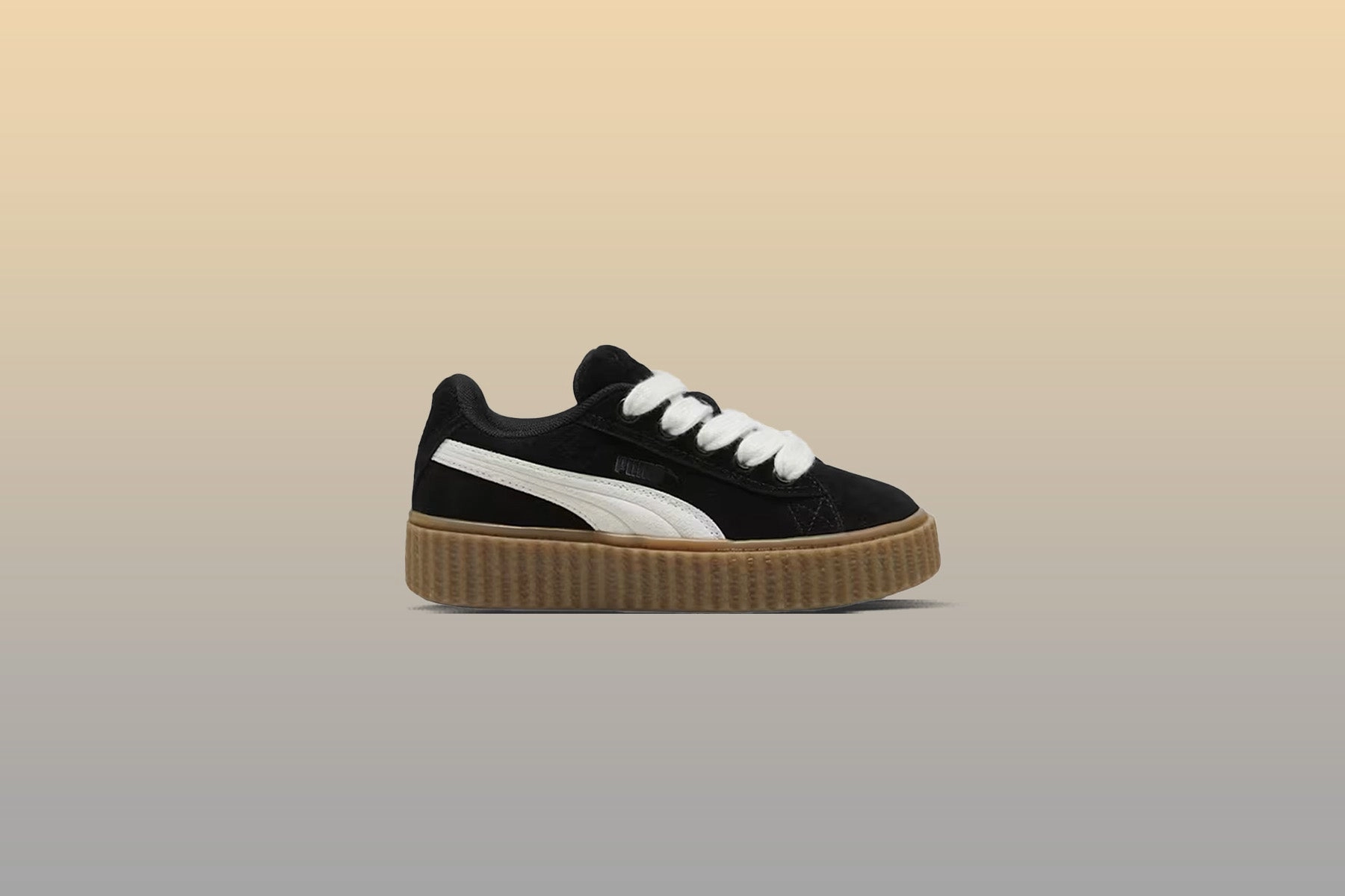 Puma x Fenty Creeper Phatty Little Kids' - Black/Warm White/Gum Puma Everyday Style Shoes