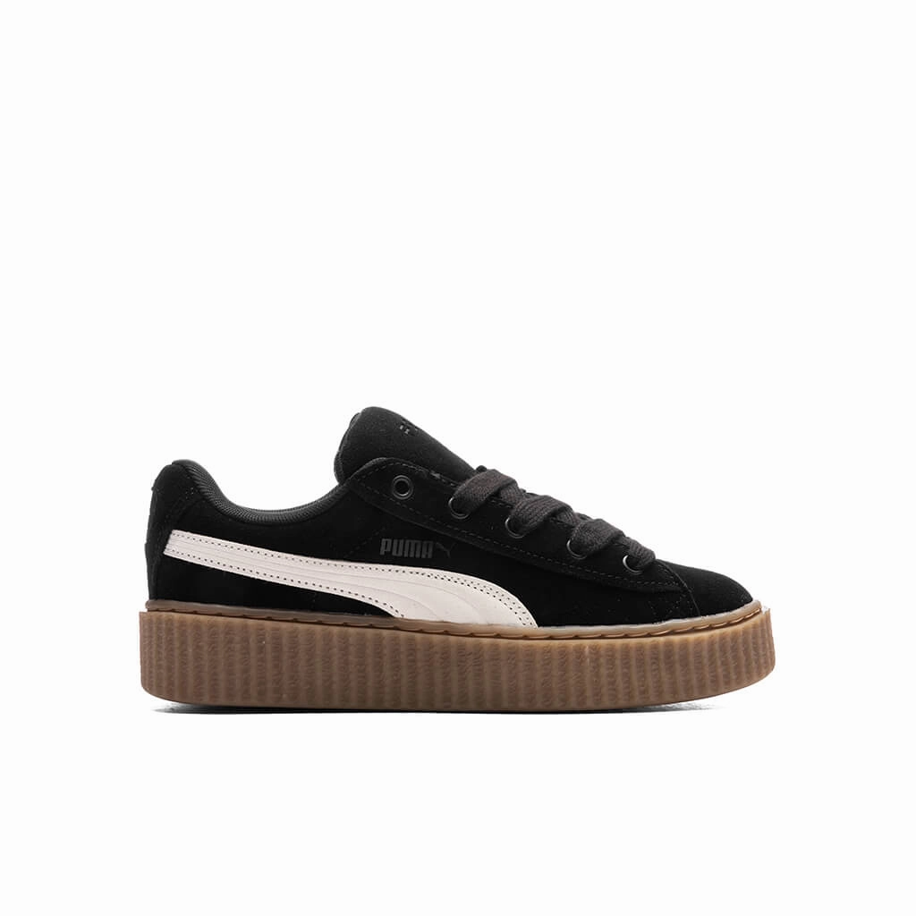 Puma x Fenty Creeper Phatty Little Kids' - Black/Warm White/Gum Puma sneakers for casual streetwear