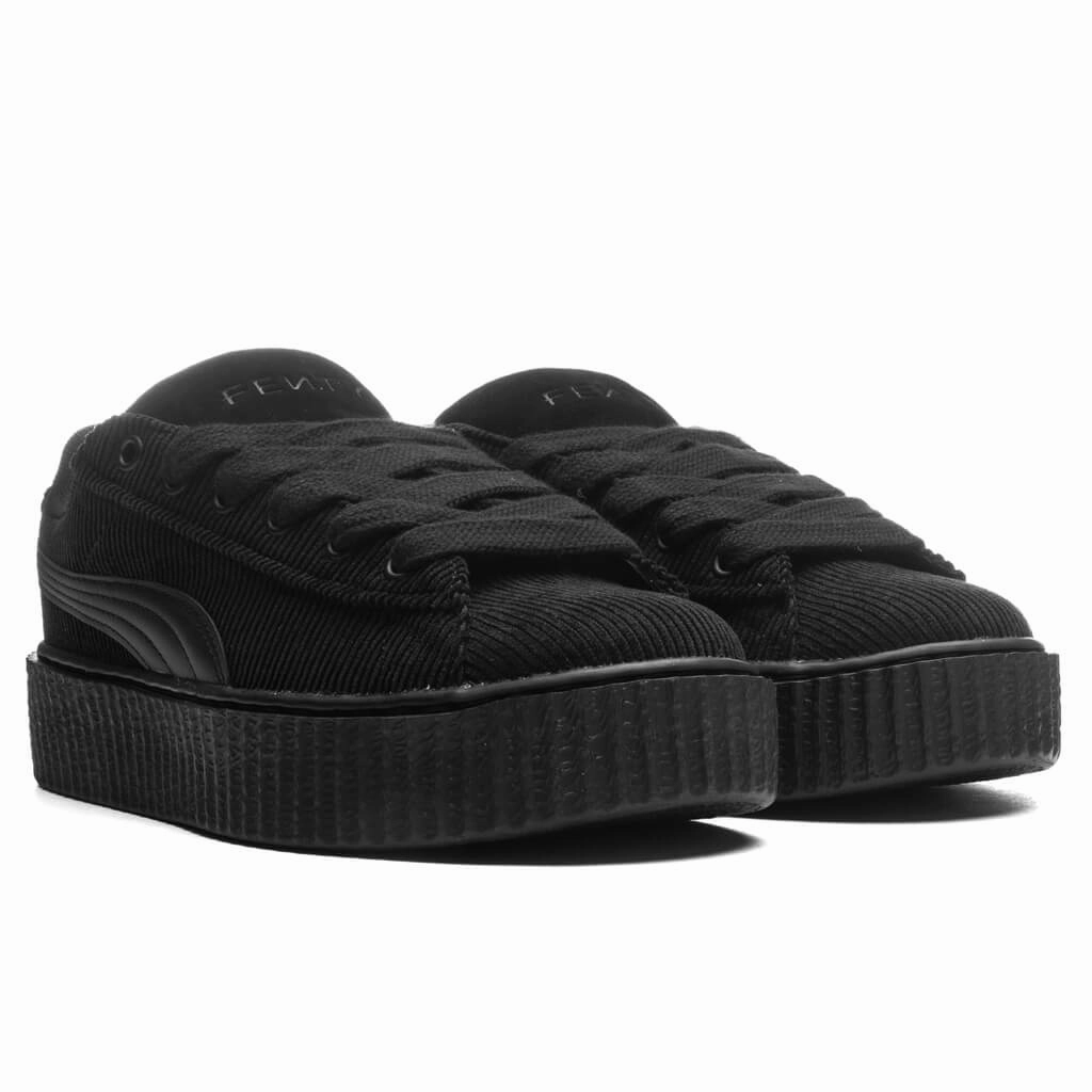 Puma x Fenty Women's Creeper Phatty Corduroy - Black/Gold Puma Everyday Style Shoes
